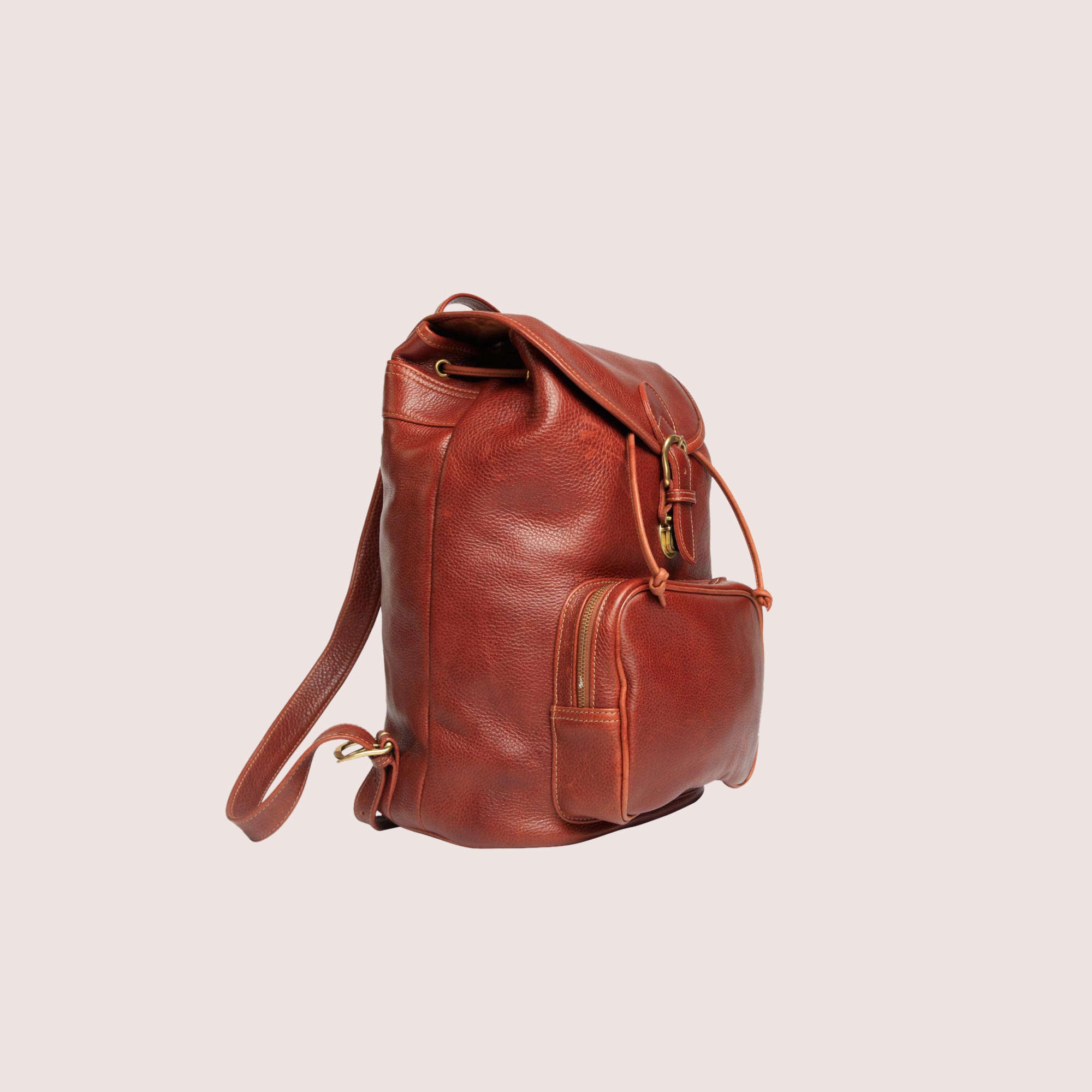 Altona Drawstring Backpack w - Front Zip Pocket-4