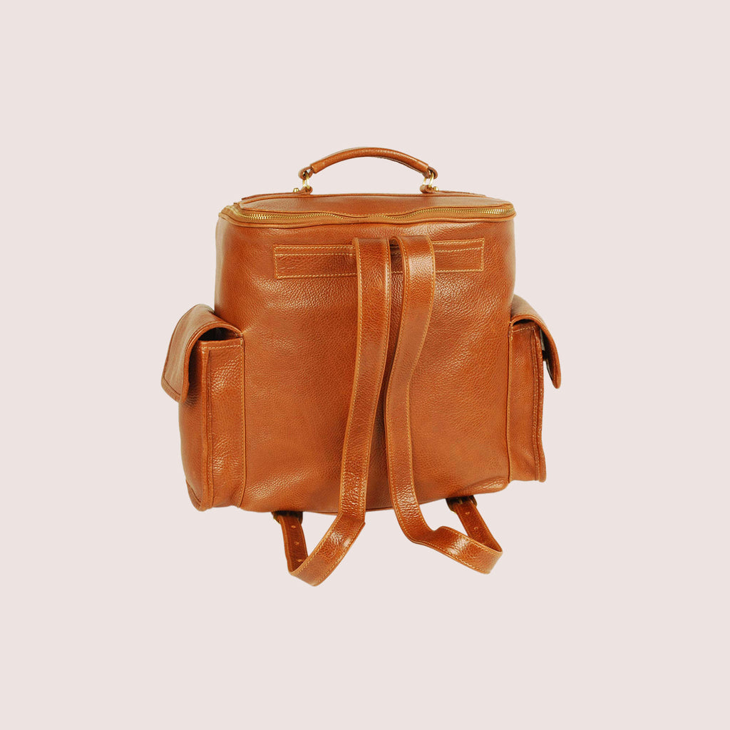 Milton Oversized Leather Backpack
