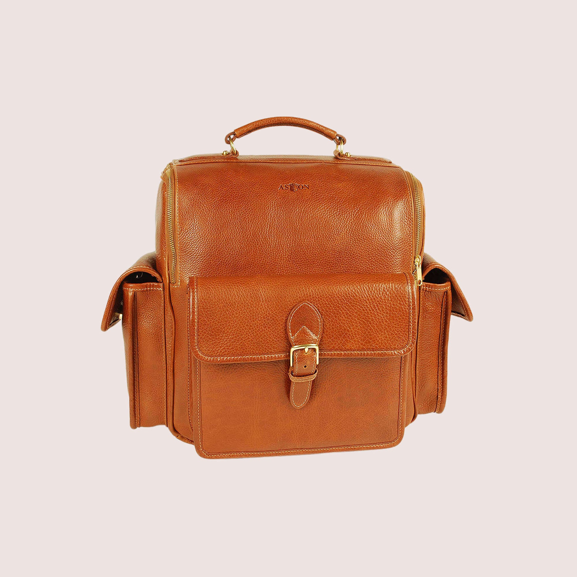 Milton Oversized Leather Backpack