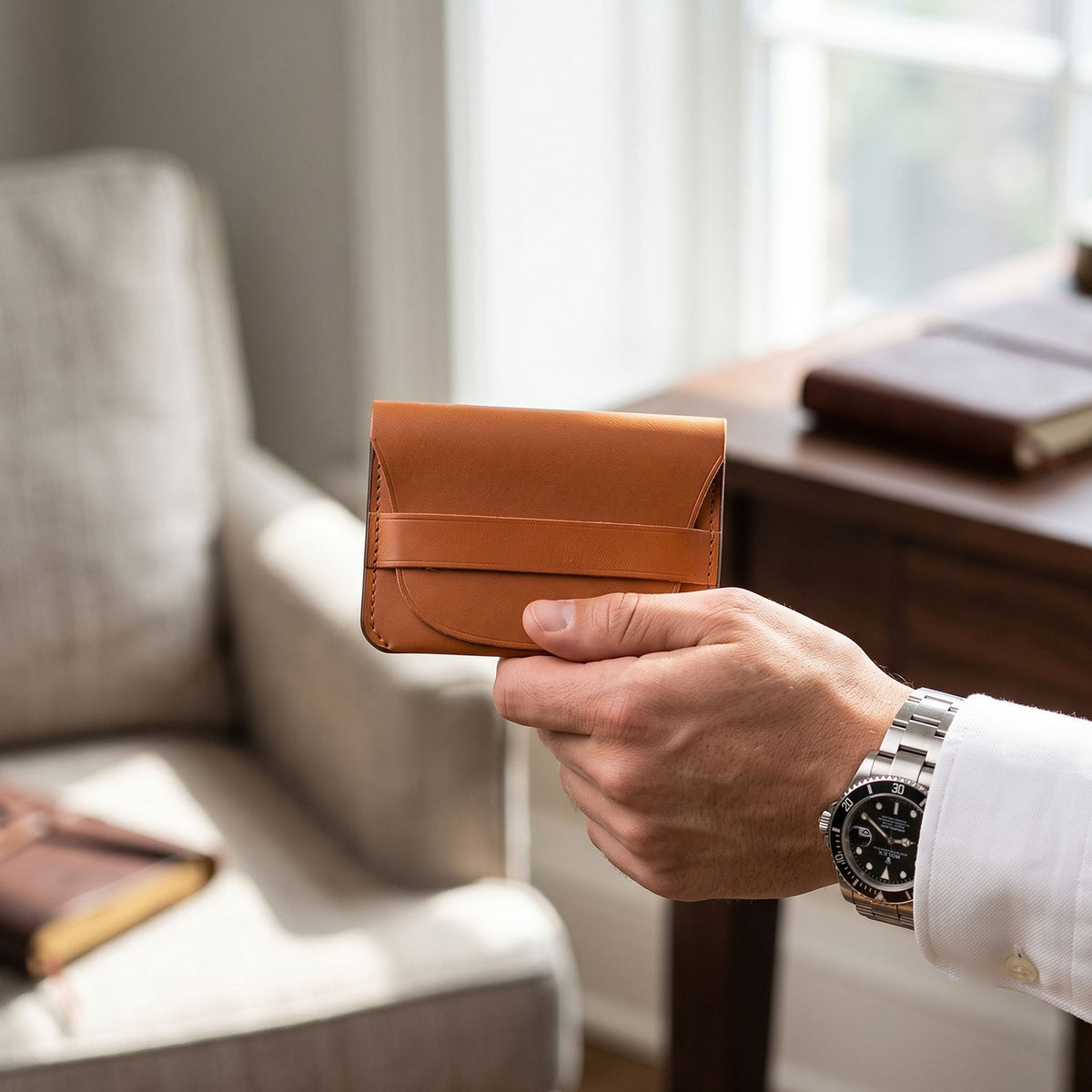 Twain Flap Over Card Holder-8