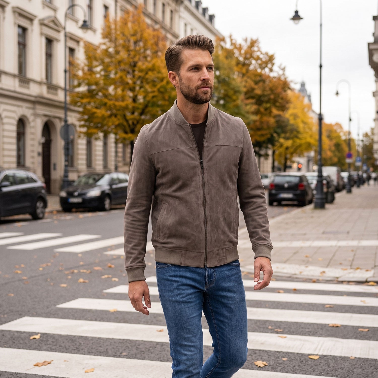 Hayes Goat Suede Jacket-10