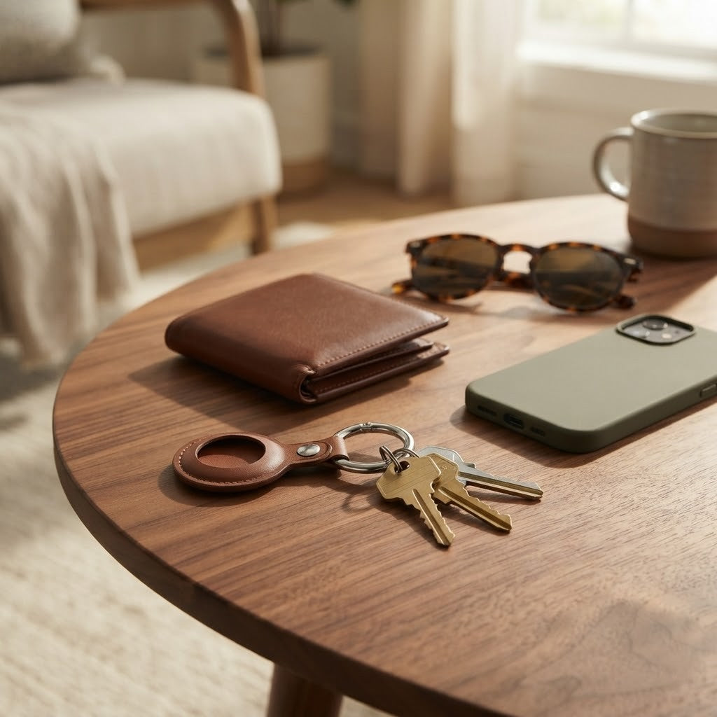 AirTag Leather Key Ring-2