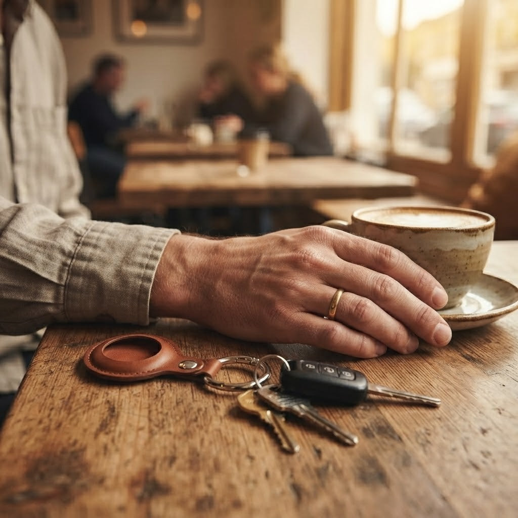 AirTag Leather Key Ring-5