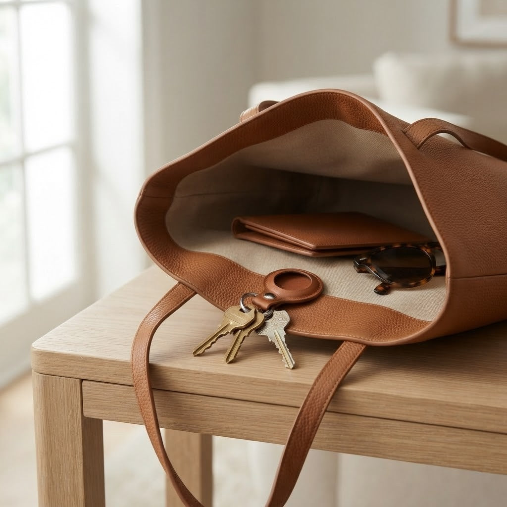 AirTag Leather Key Ring-4