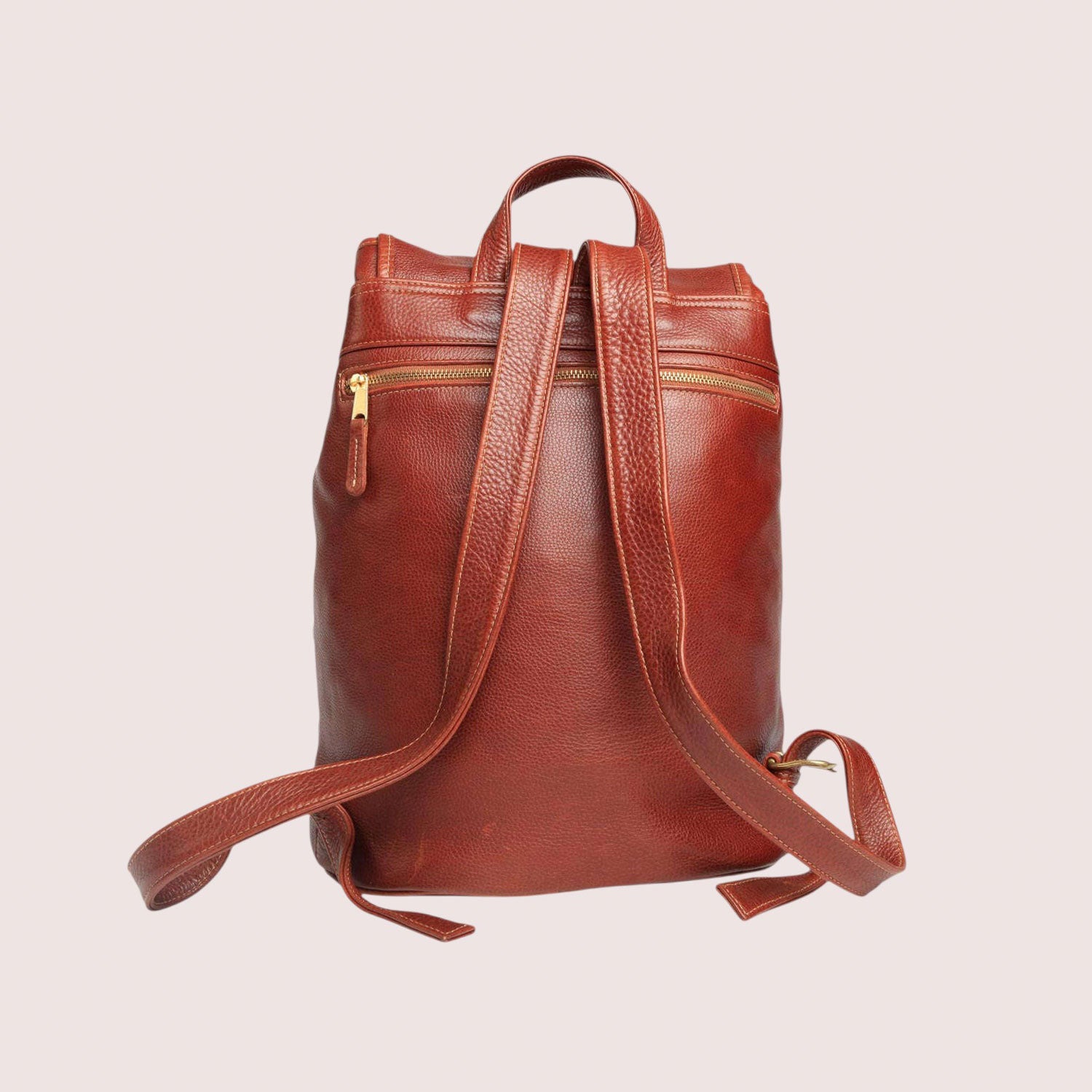 Altona Drawstring Backpack w - Front Zip Pocket