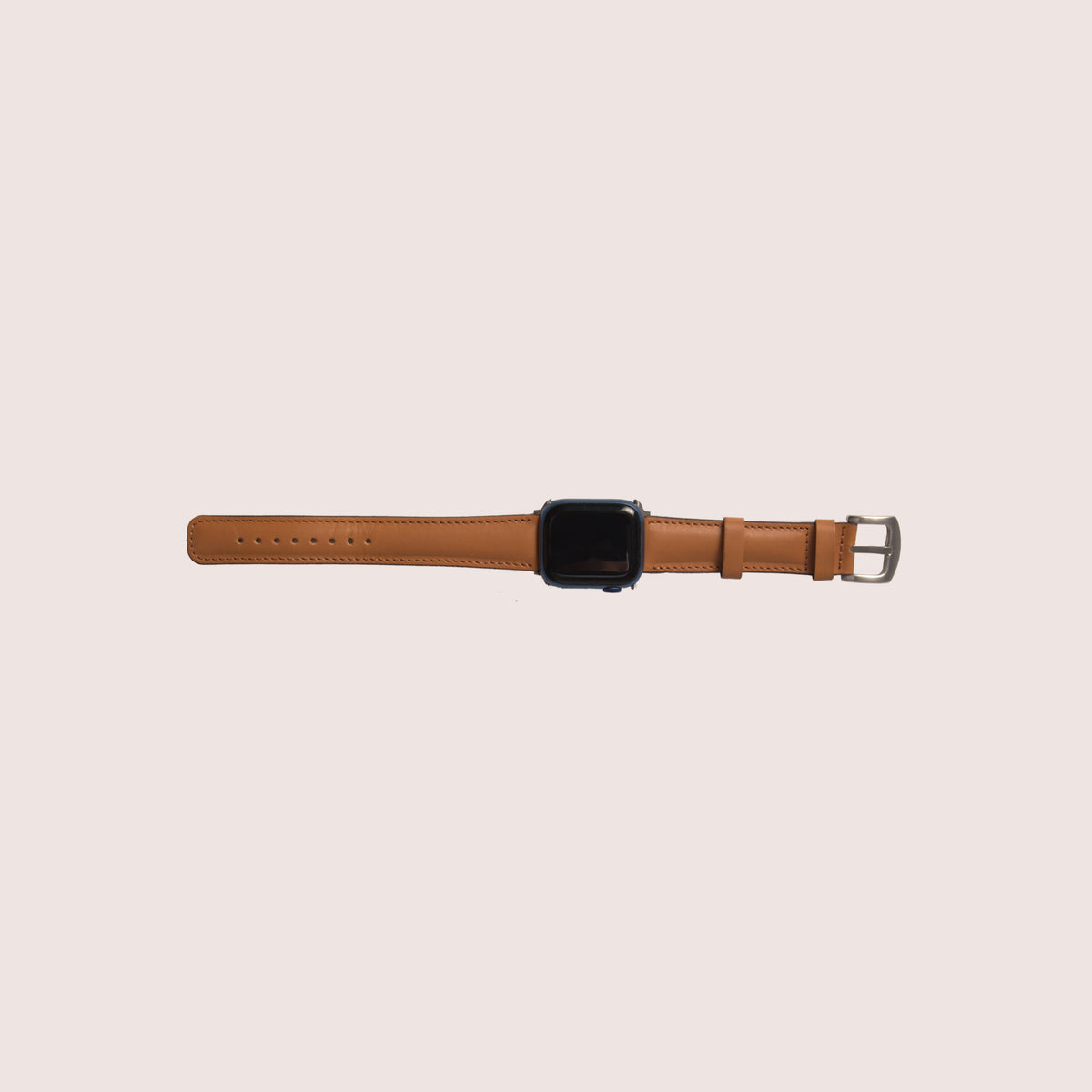 Style 41mm leather Apple watch band Mens Classic Leather Strap for Apple Watch Band 41mm Series  main image 3