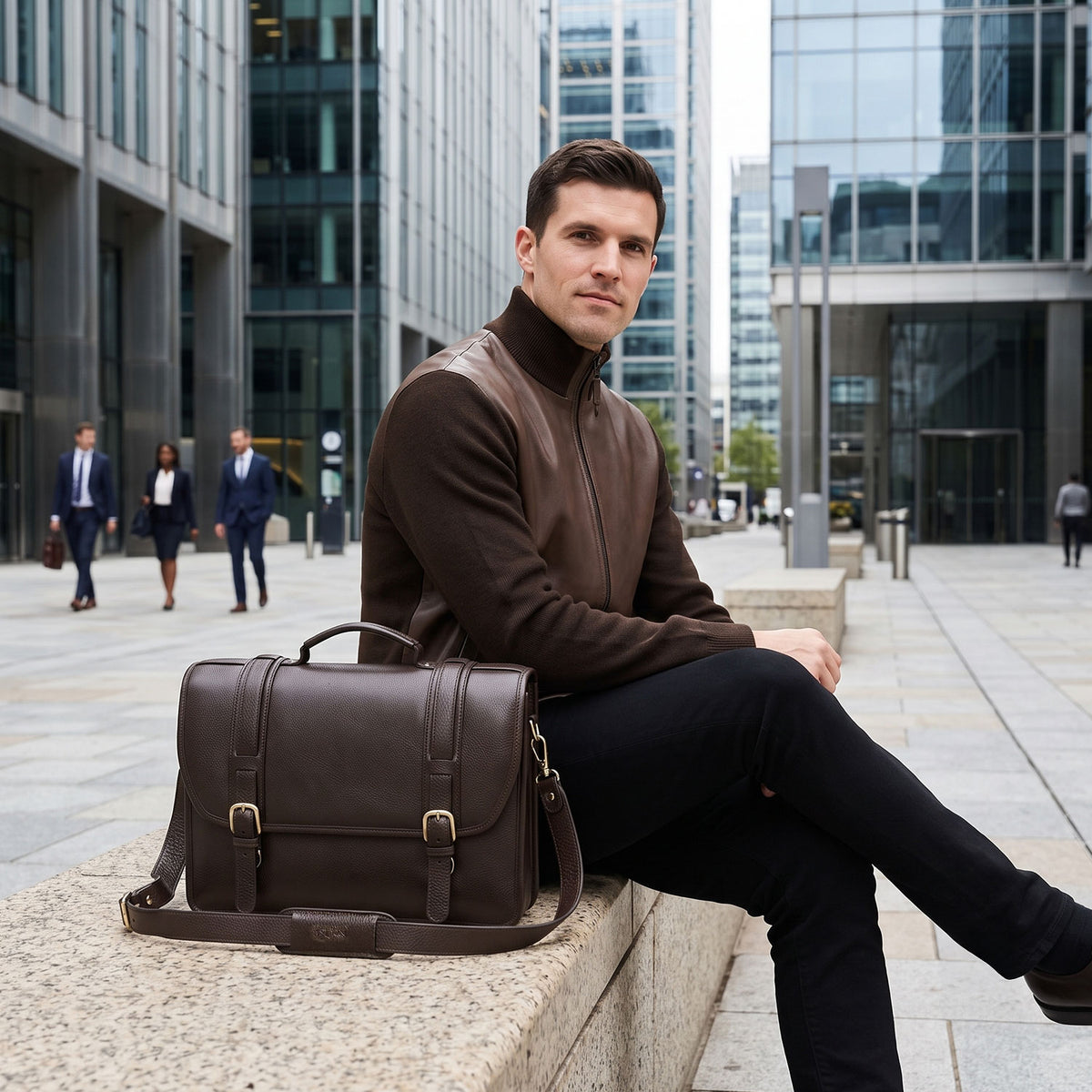 Conrad Double Compartment Briefcase-10