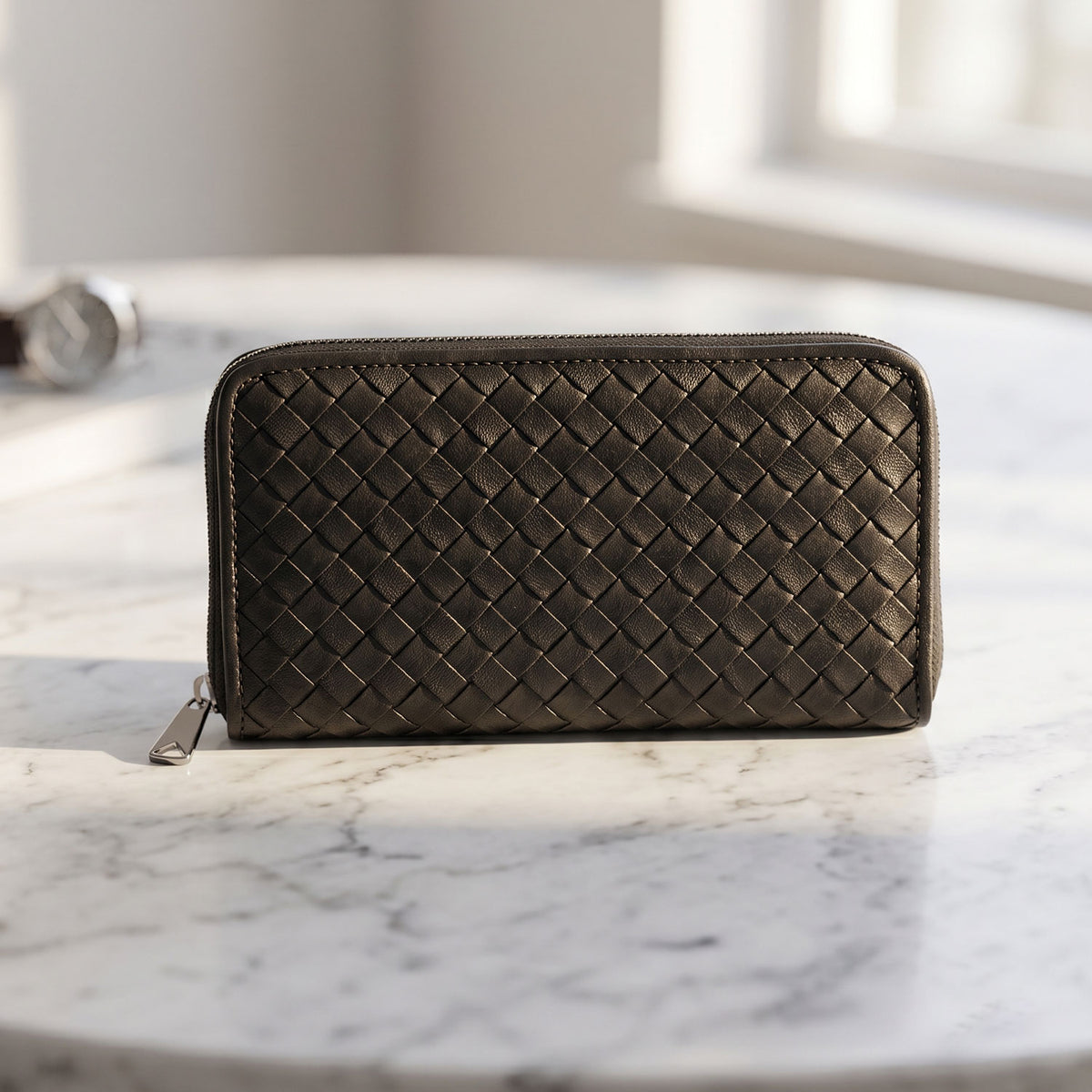 Nikki Woven Leather Wallet-9