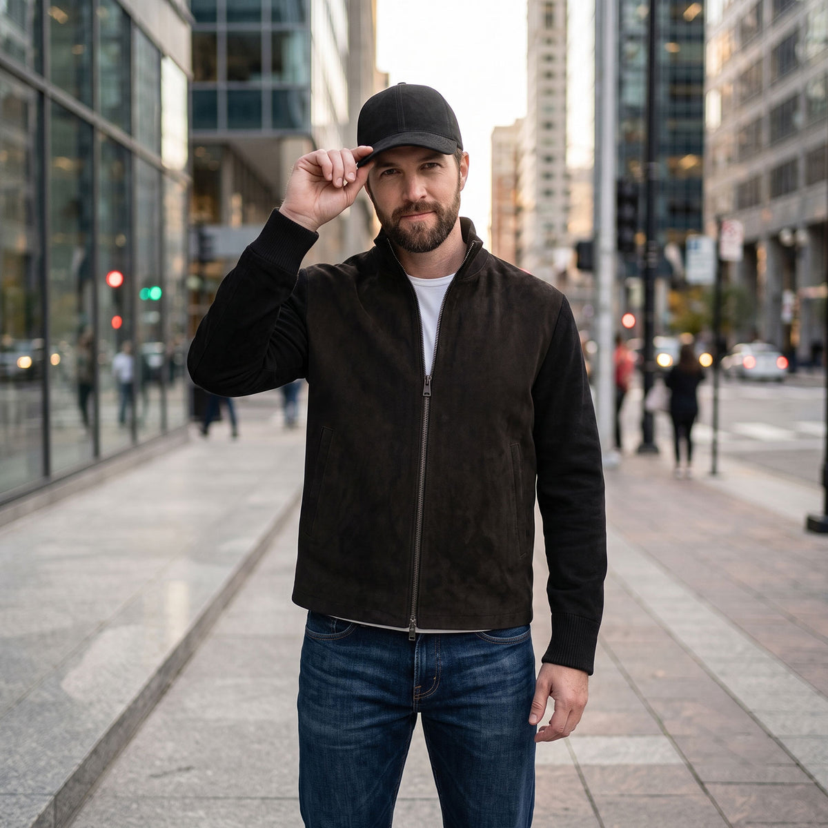 Albion Goat Suede Baseball Hat-9