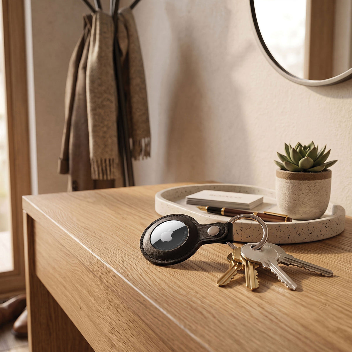 AirTag Leather Key Ring-10