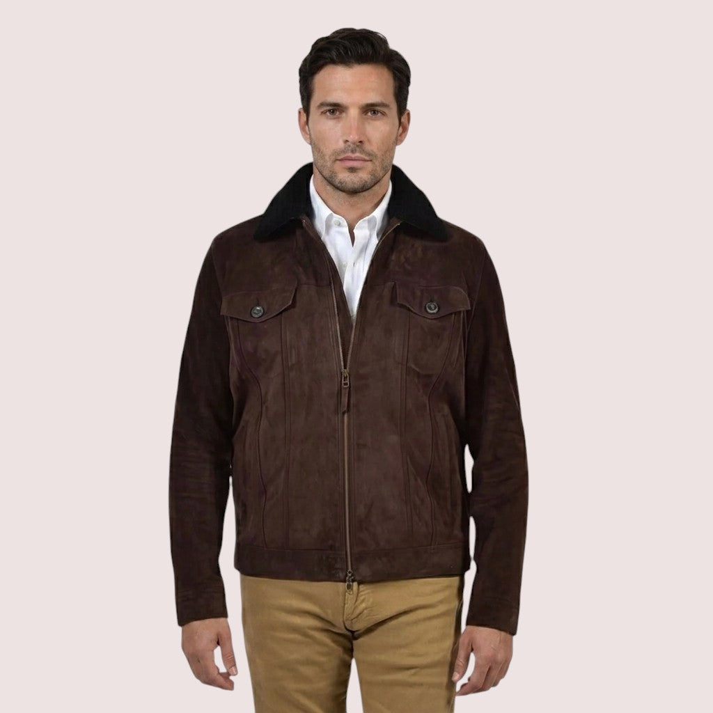 Brooklyn Goat Suede Jacket