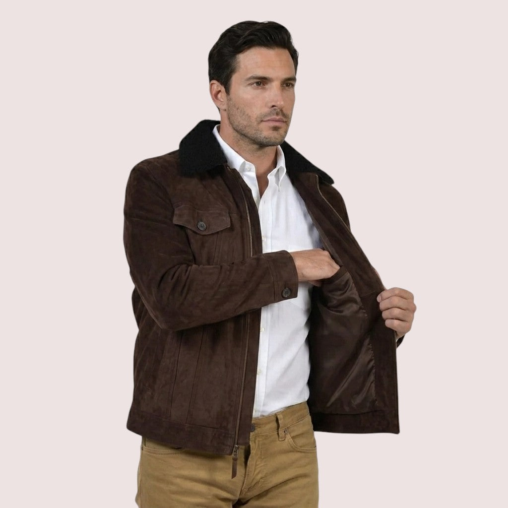 Brooklyn Goat Suede Jacket-3