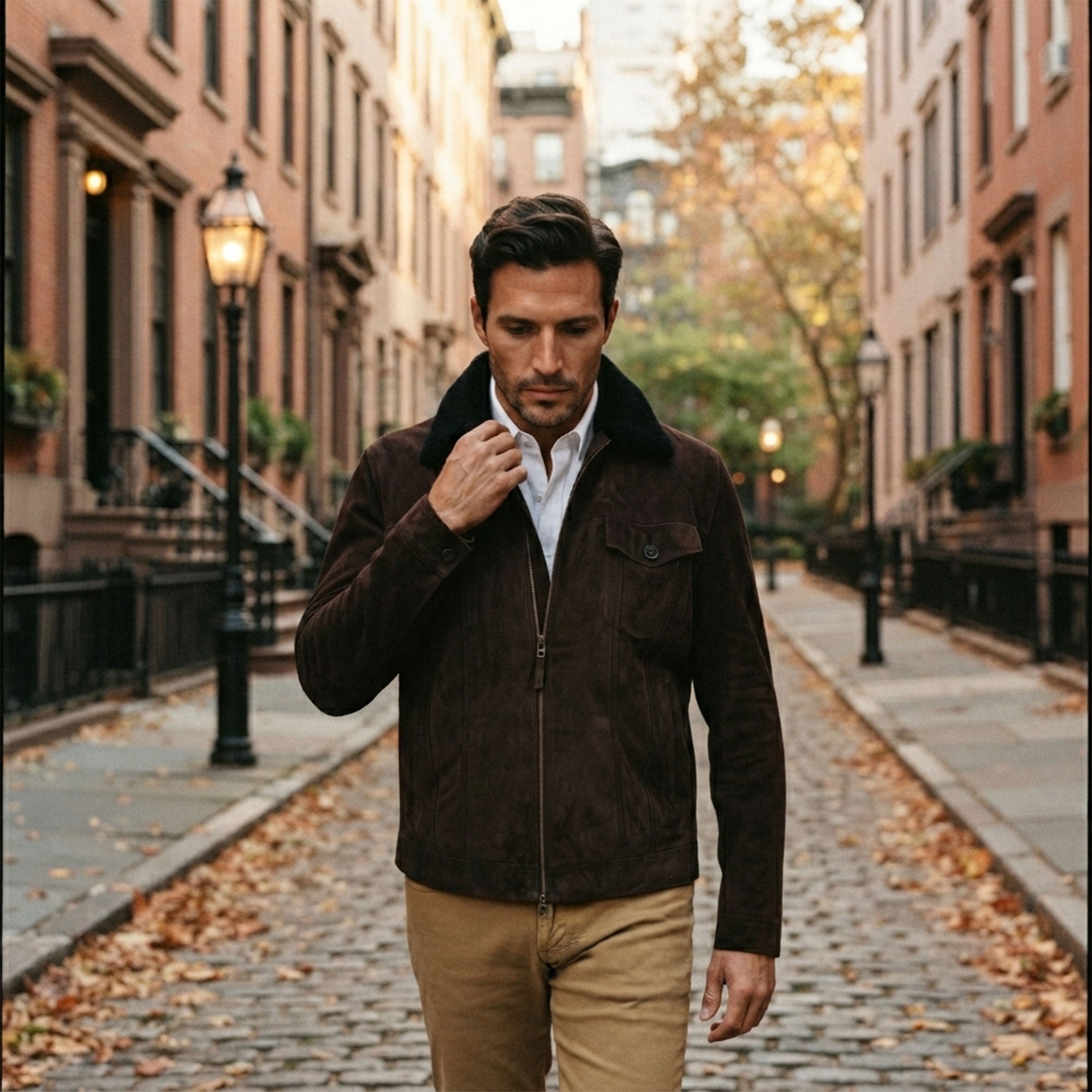 Brooklyn Goat Suede Jacket-4