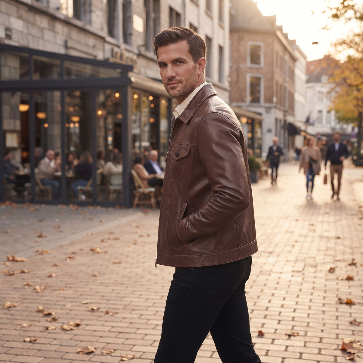 Brooklyn Lambskin Jacket-15