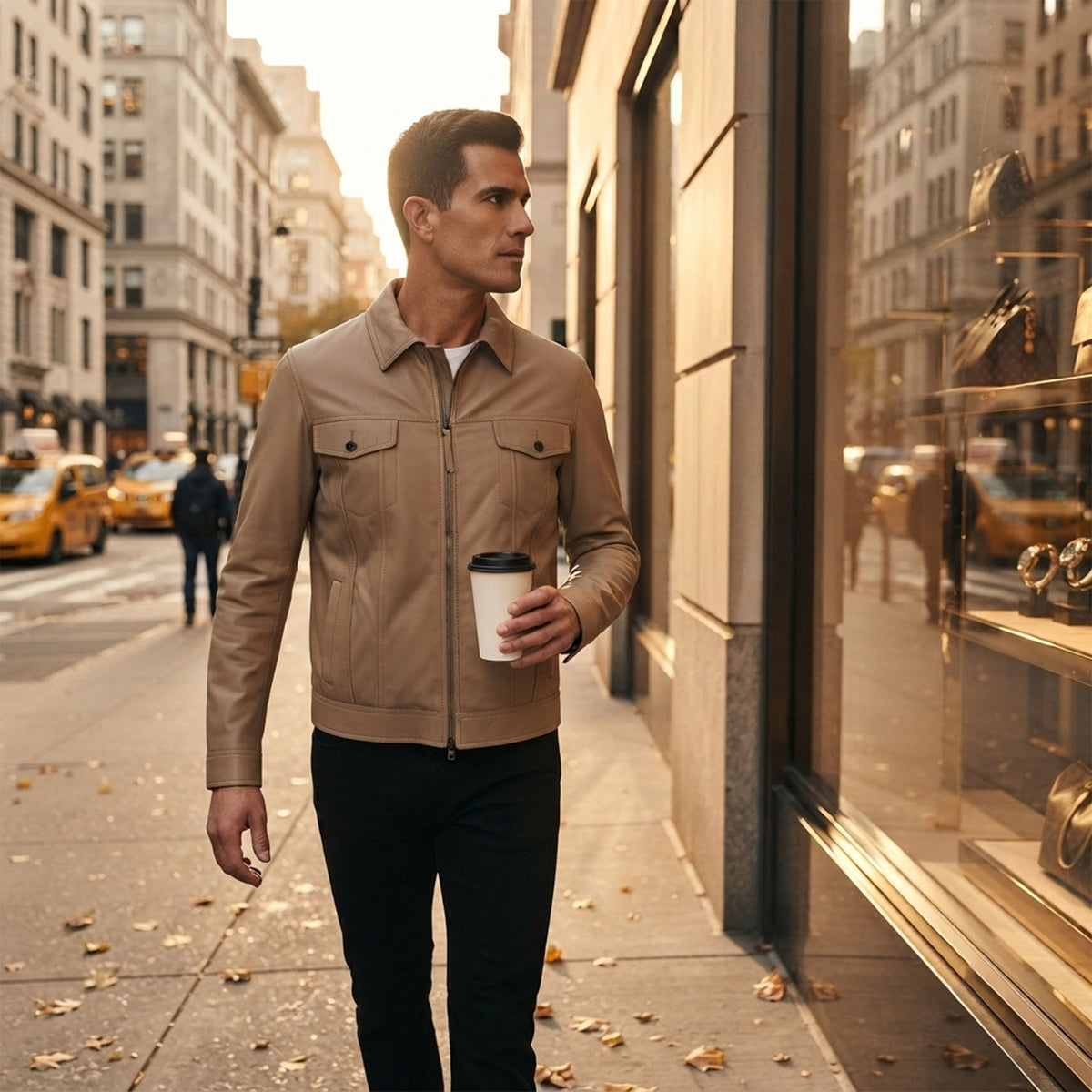 Brooklyn Lambskin Jacket-4