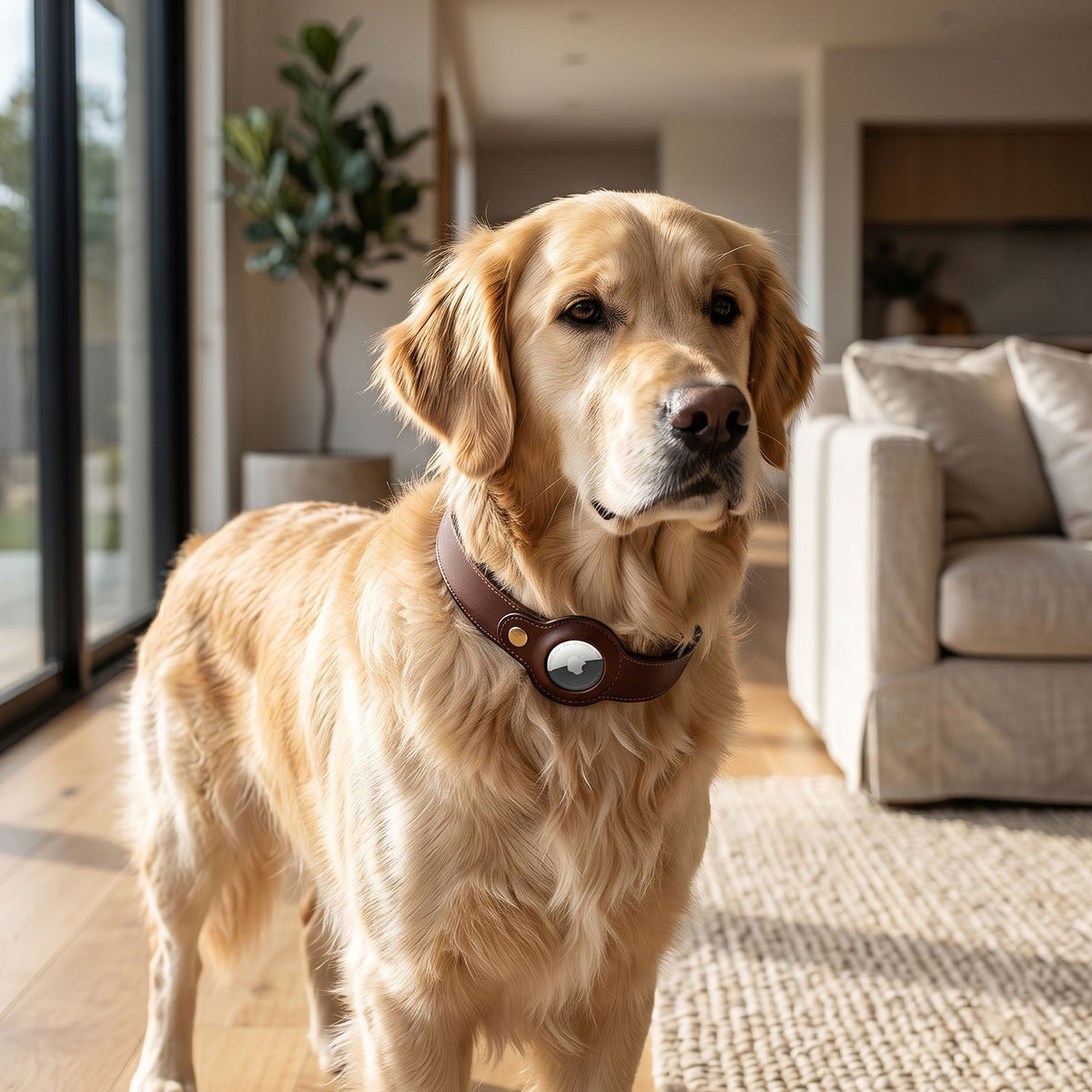 Dog Collar with Air Tag-14