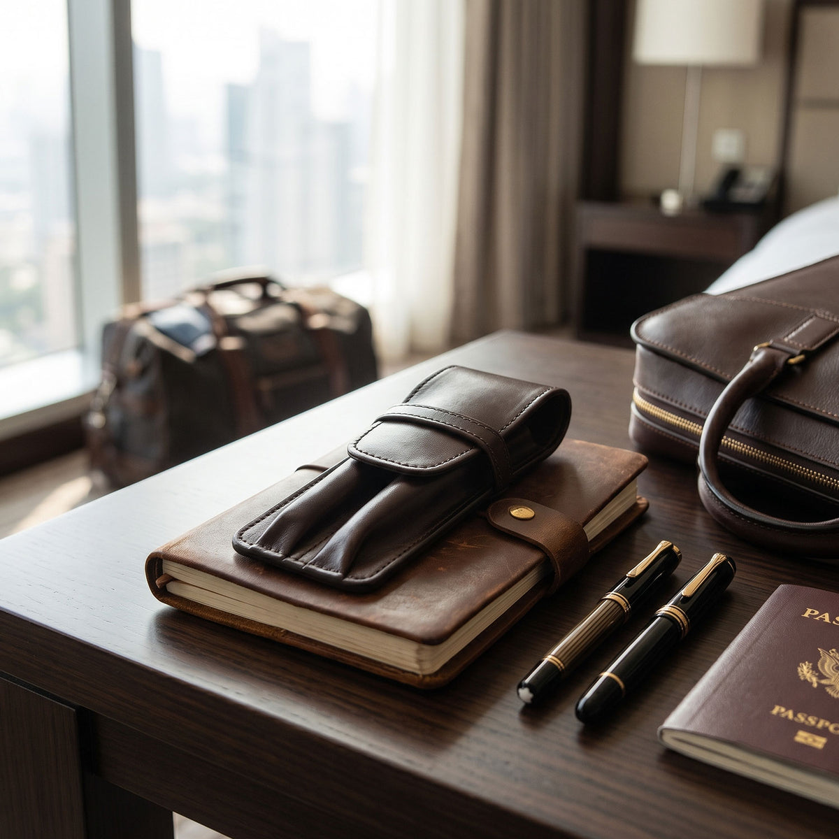 Two Pen Leather Case-20