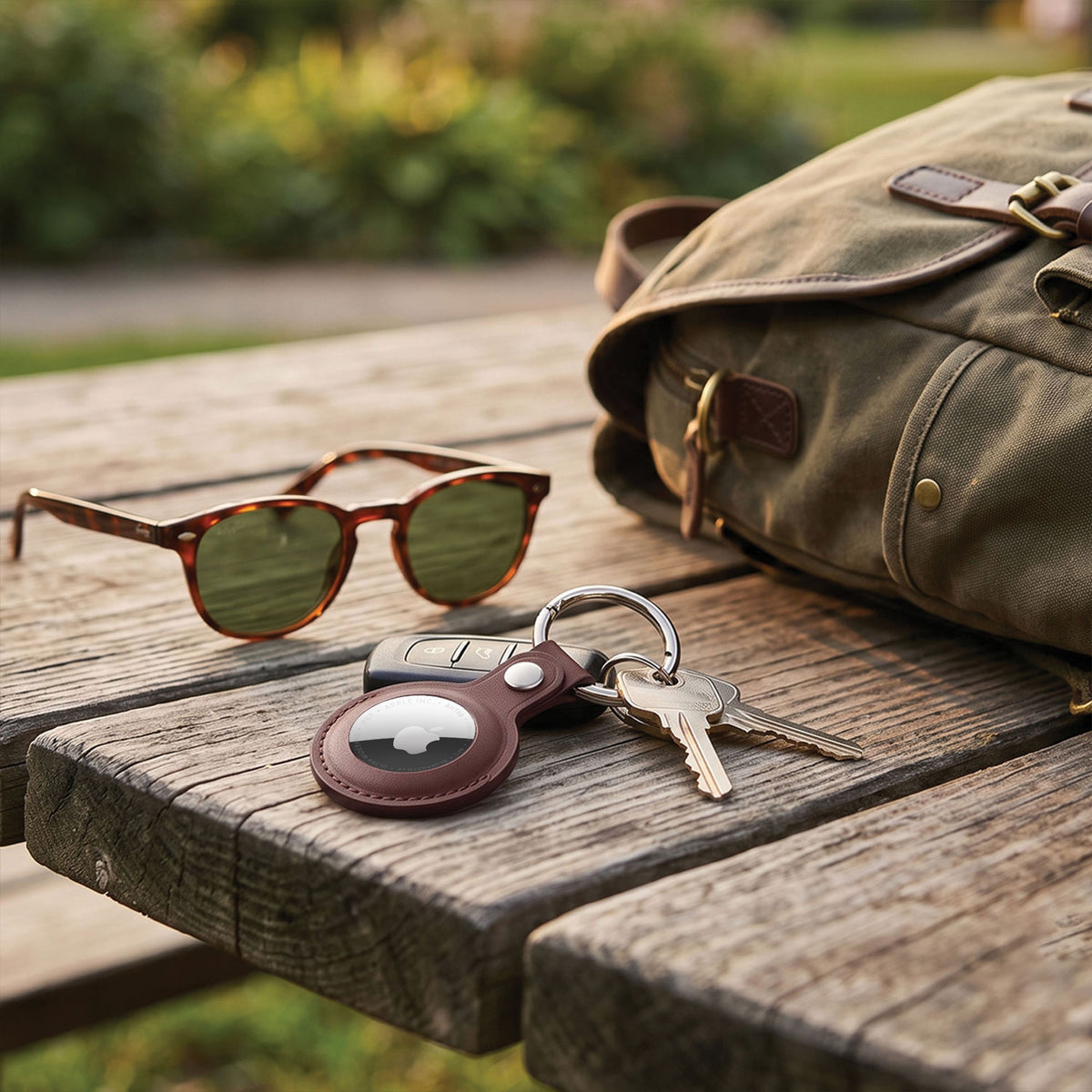 AirTag Leather Key Ring-15