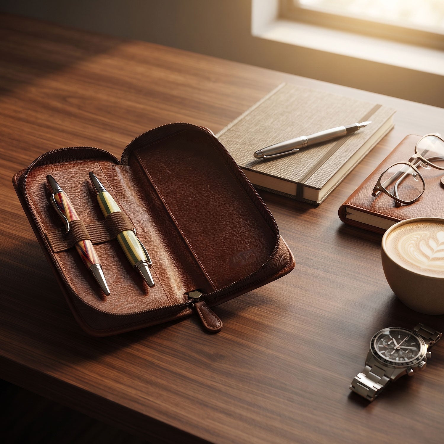2-Pen Case with zipper-4