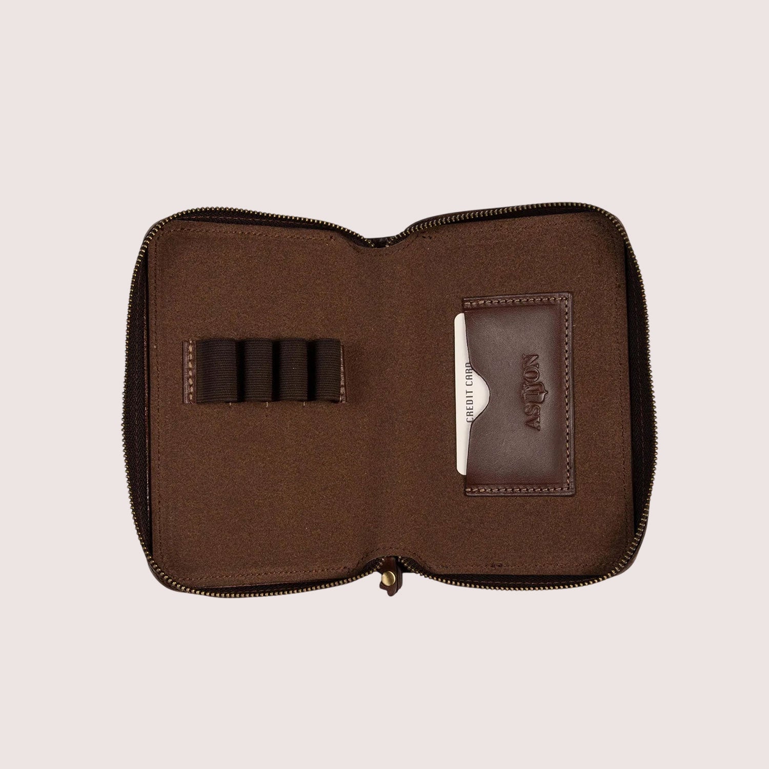 Zippered Pen Case for Four Pens