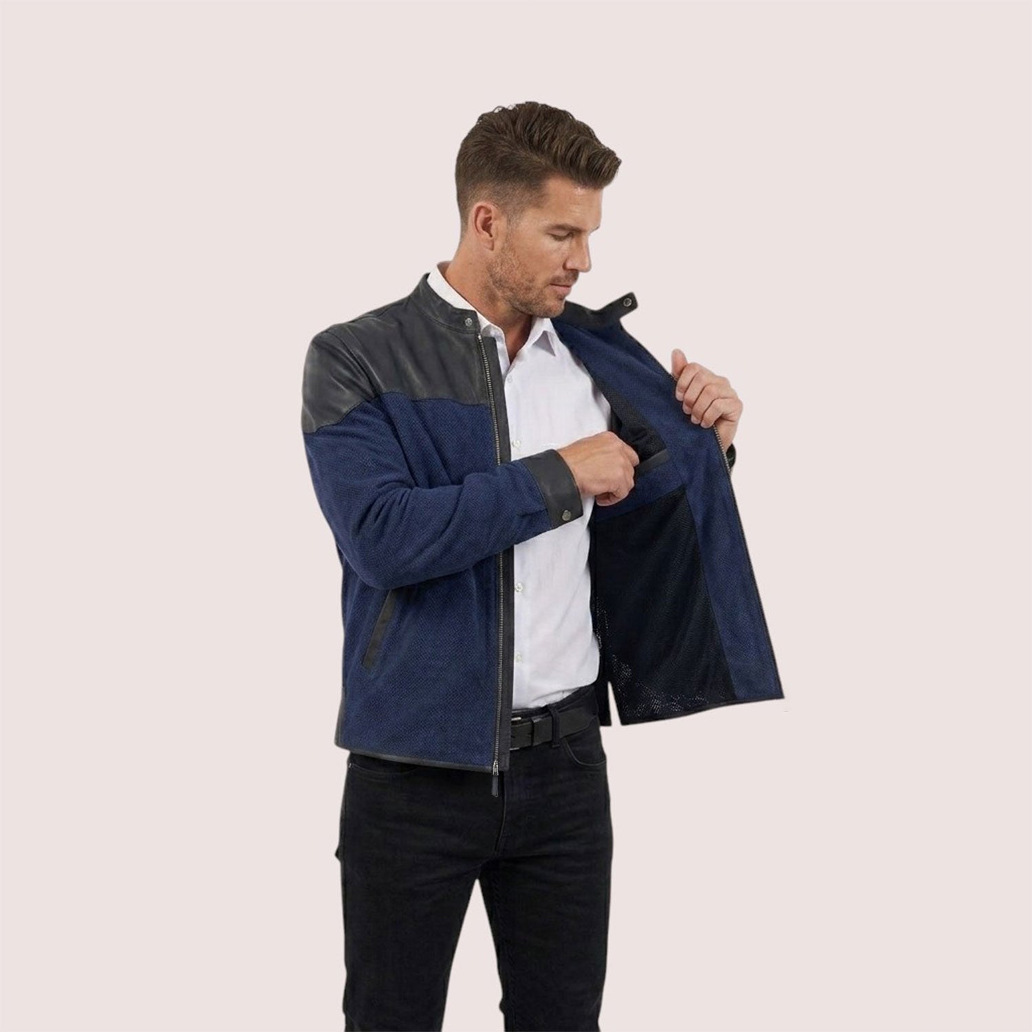 Clayton goat suede jacket-3