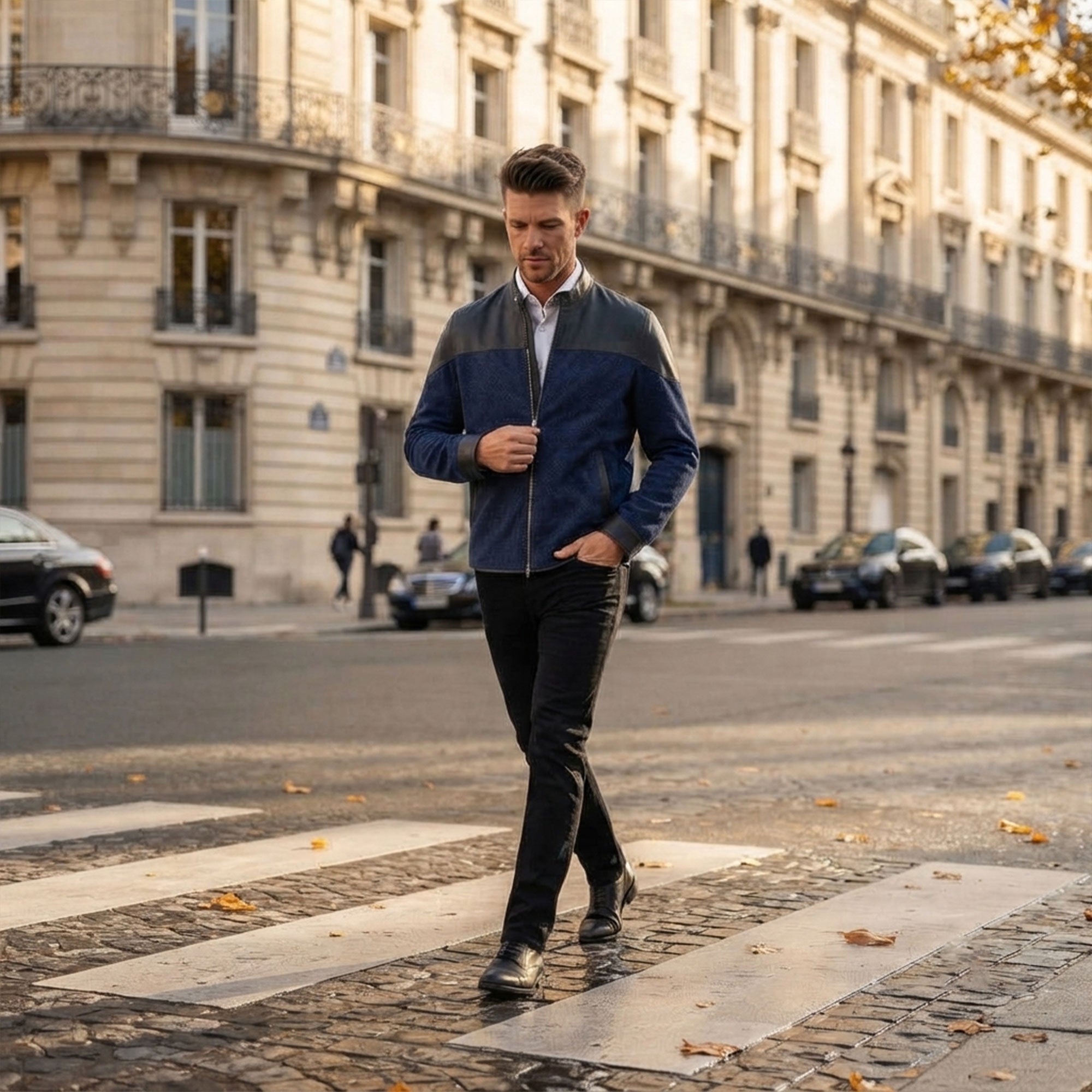 Clayton goat suede jacket-4