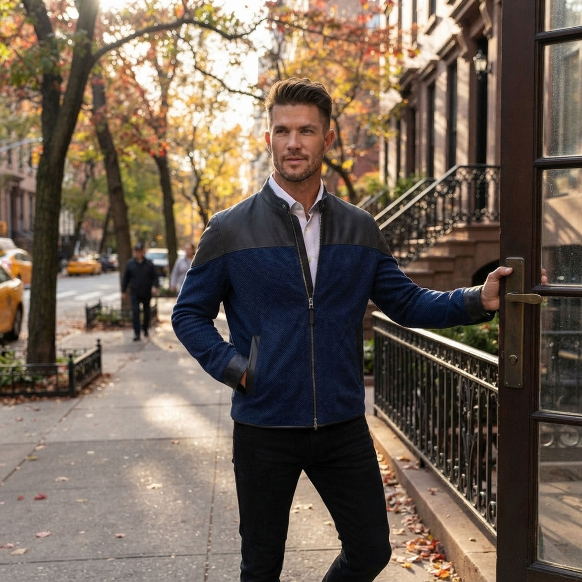 Clayton goat suede jacket-5
