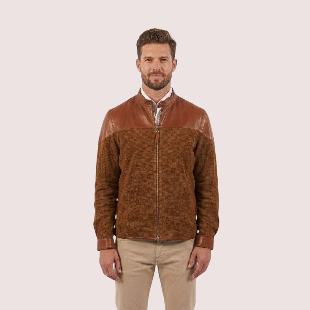 Clayton goat suede jacket-6