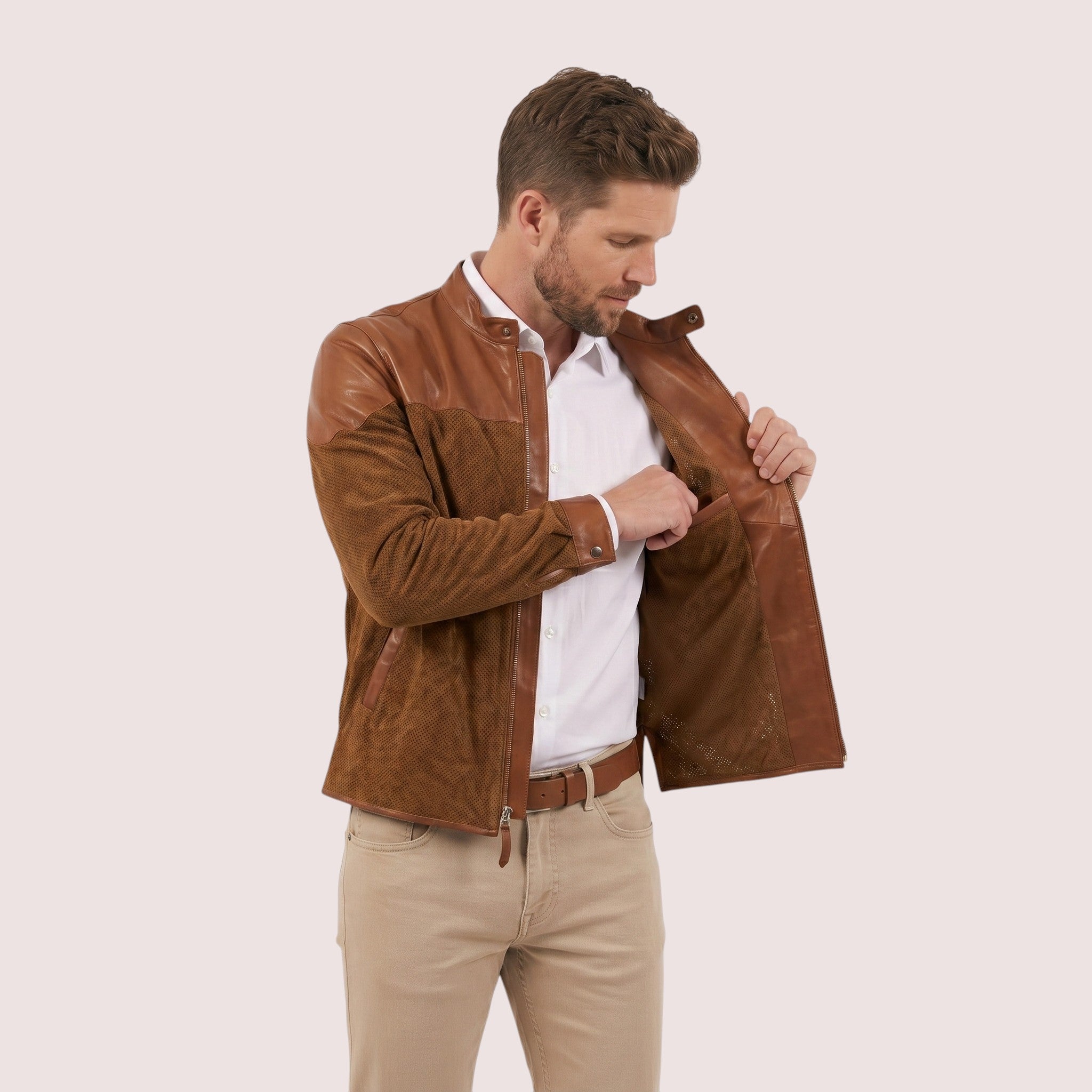 Clayton goat suede jacket-8