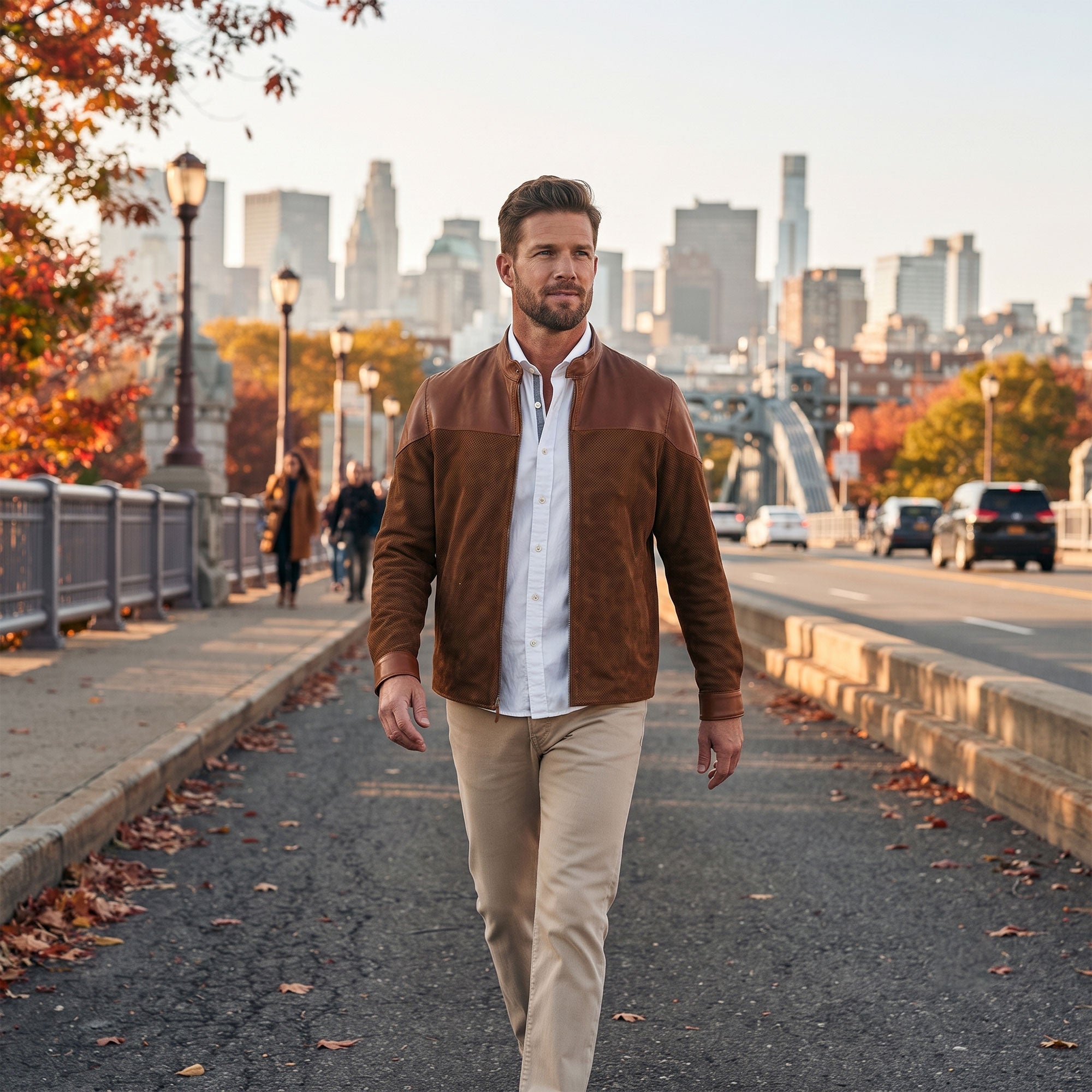 Clayton goat suede jacket-10