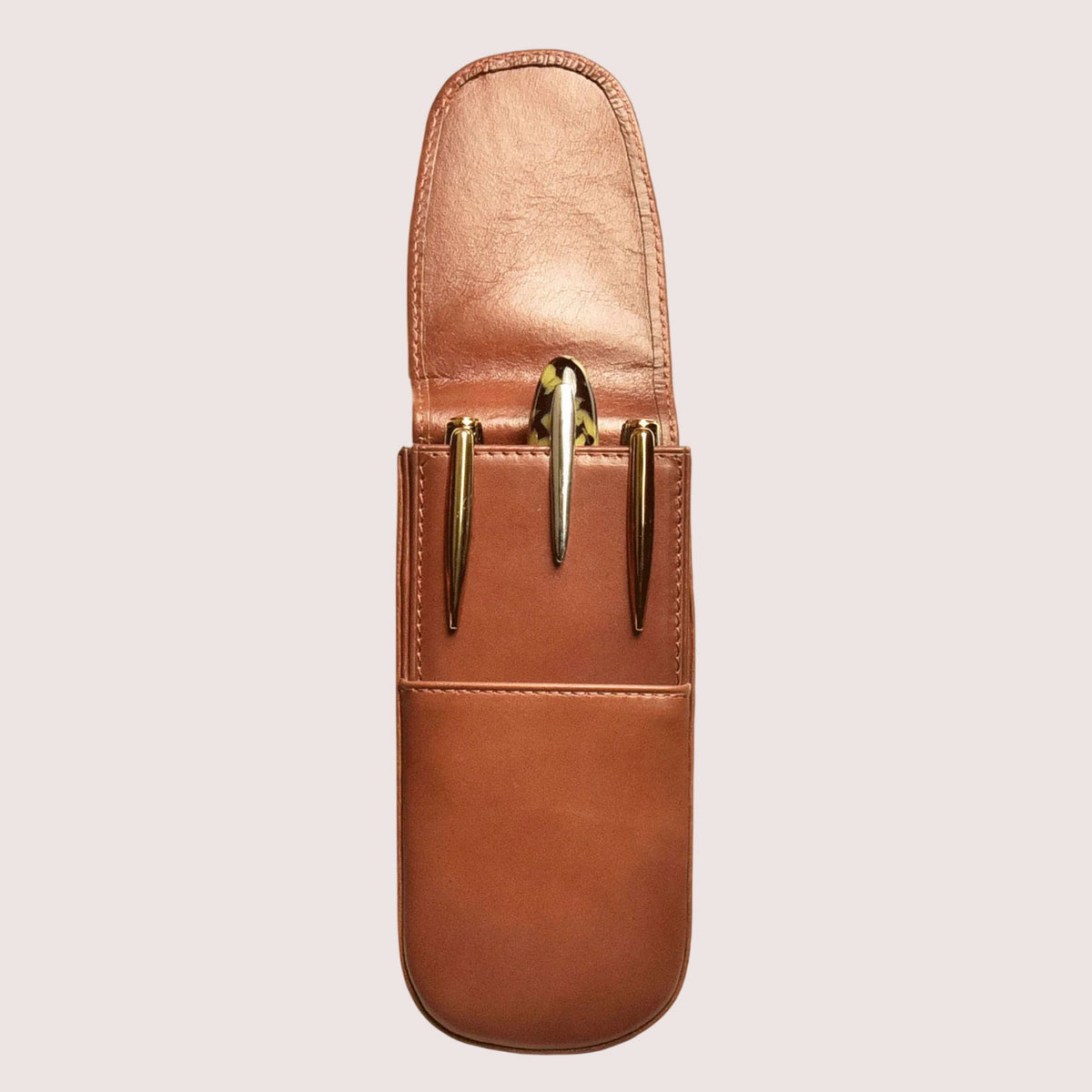 Three Pen Leather Case-3