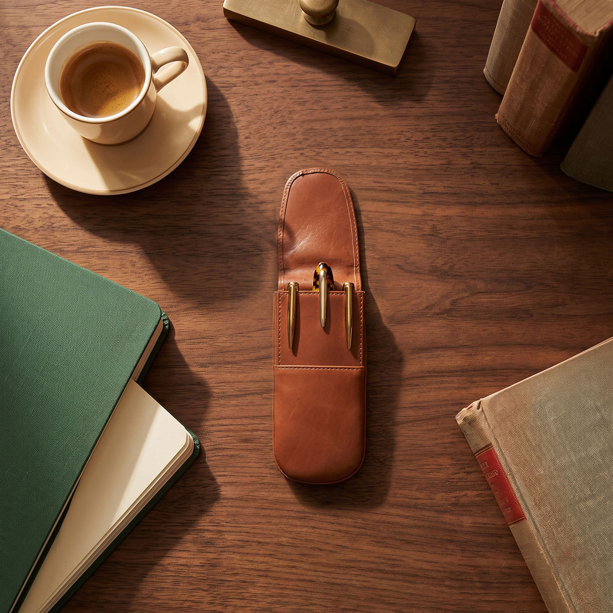 Three Pen Leather Case-5