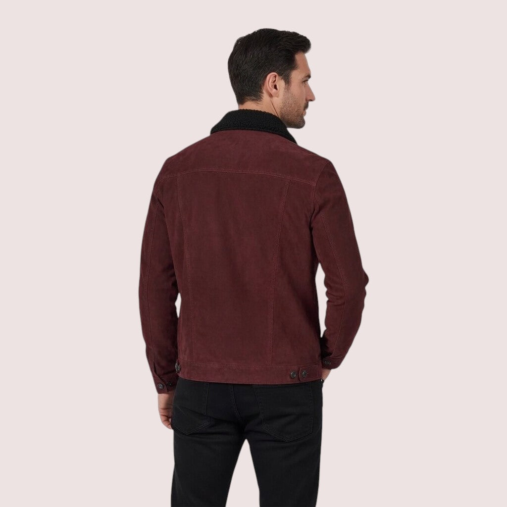 Dupont Goat Suede Trucker Jacket