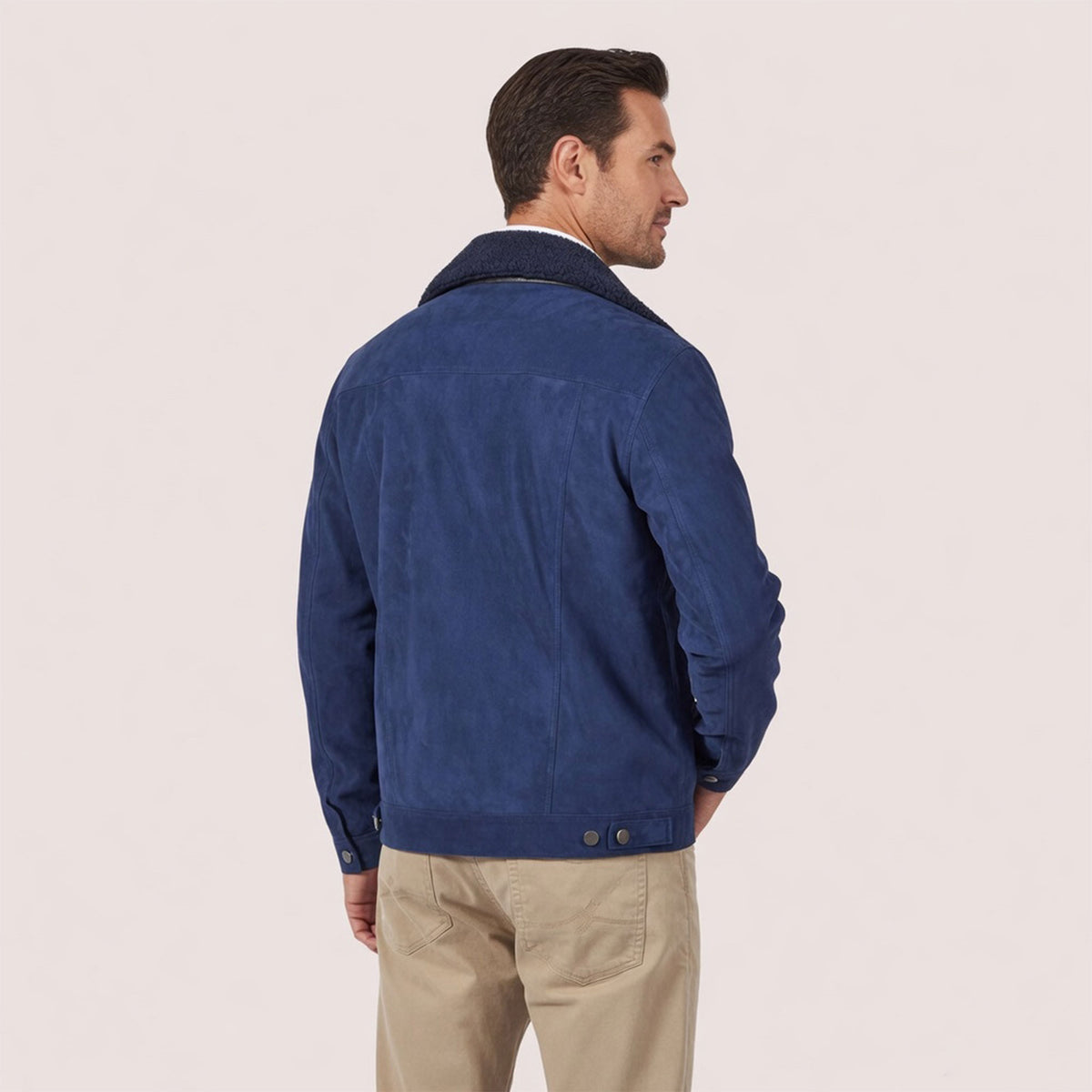 Dupont Goat Suede Trucker Jacket-17