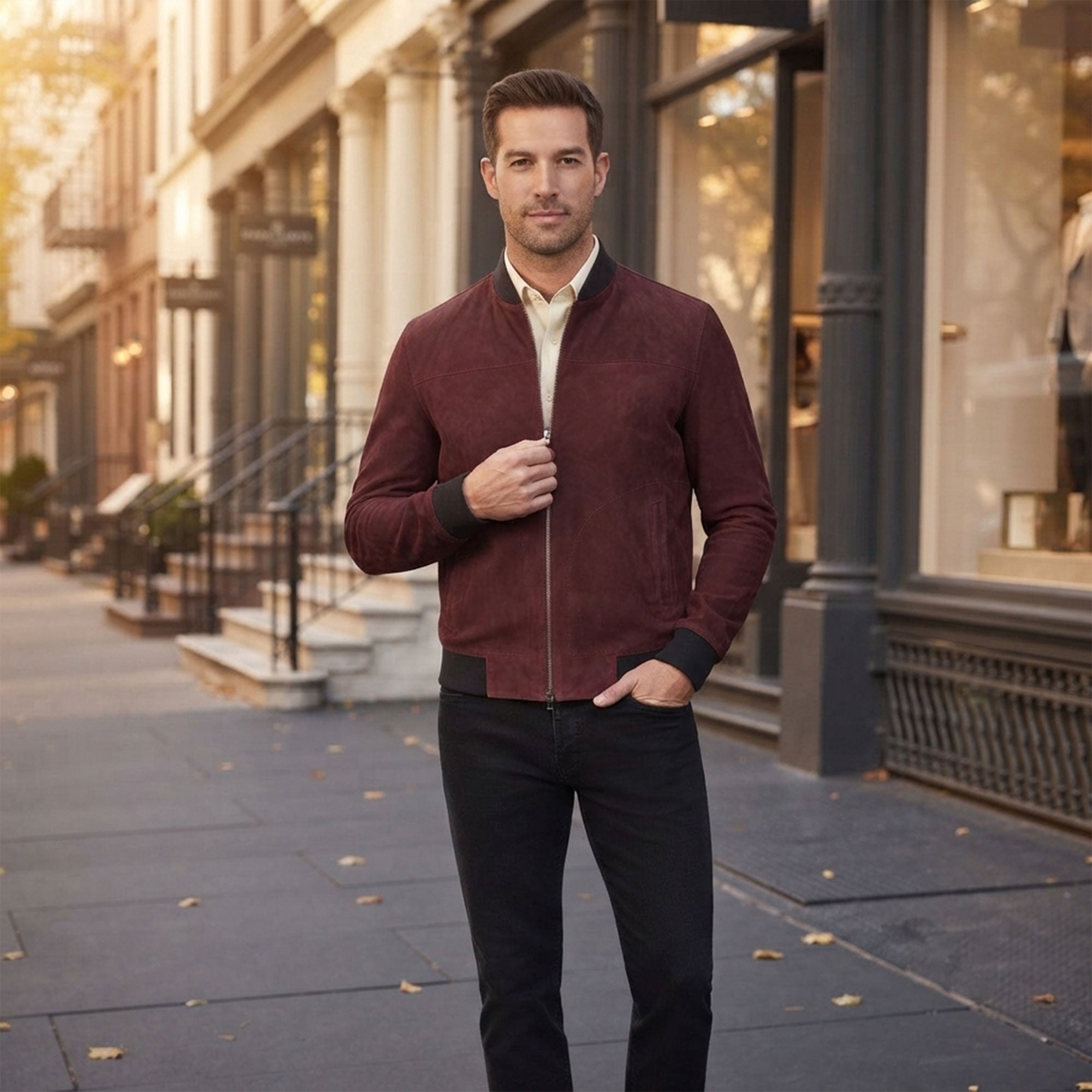 Flemington Goat Suede Jacket-10