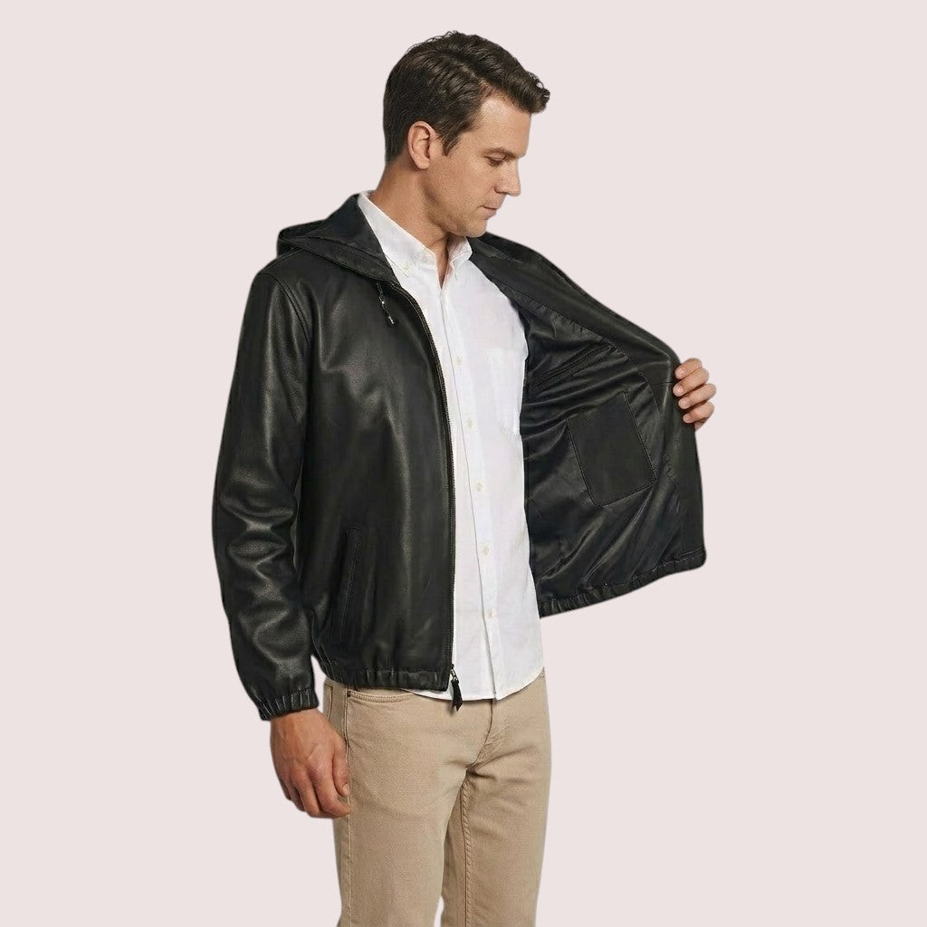 Gaspar Lambskin Hoodie-3