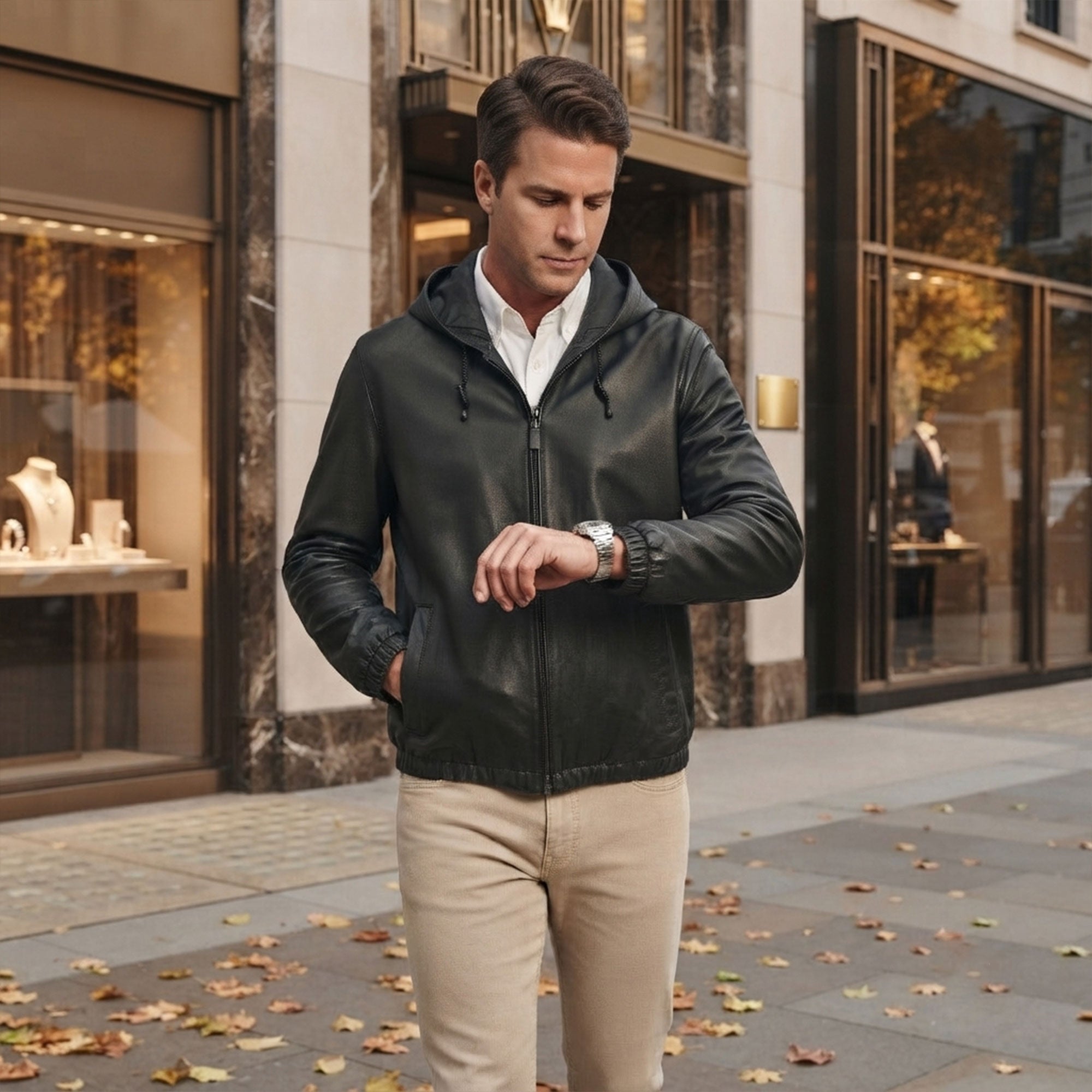 Gaspar Lambskin Hoodie-4