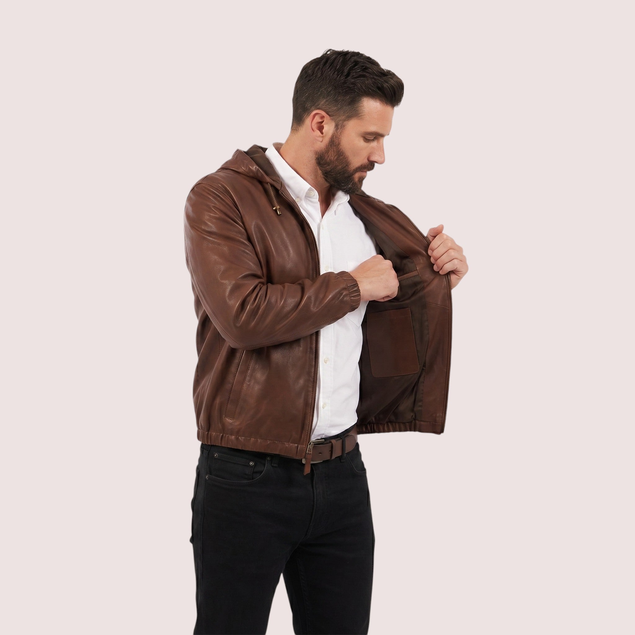 Gaspar Lambskin Hoodie-8