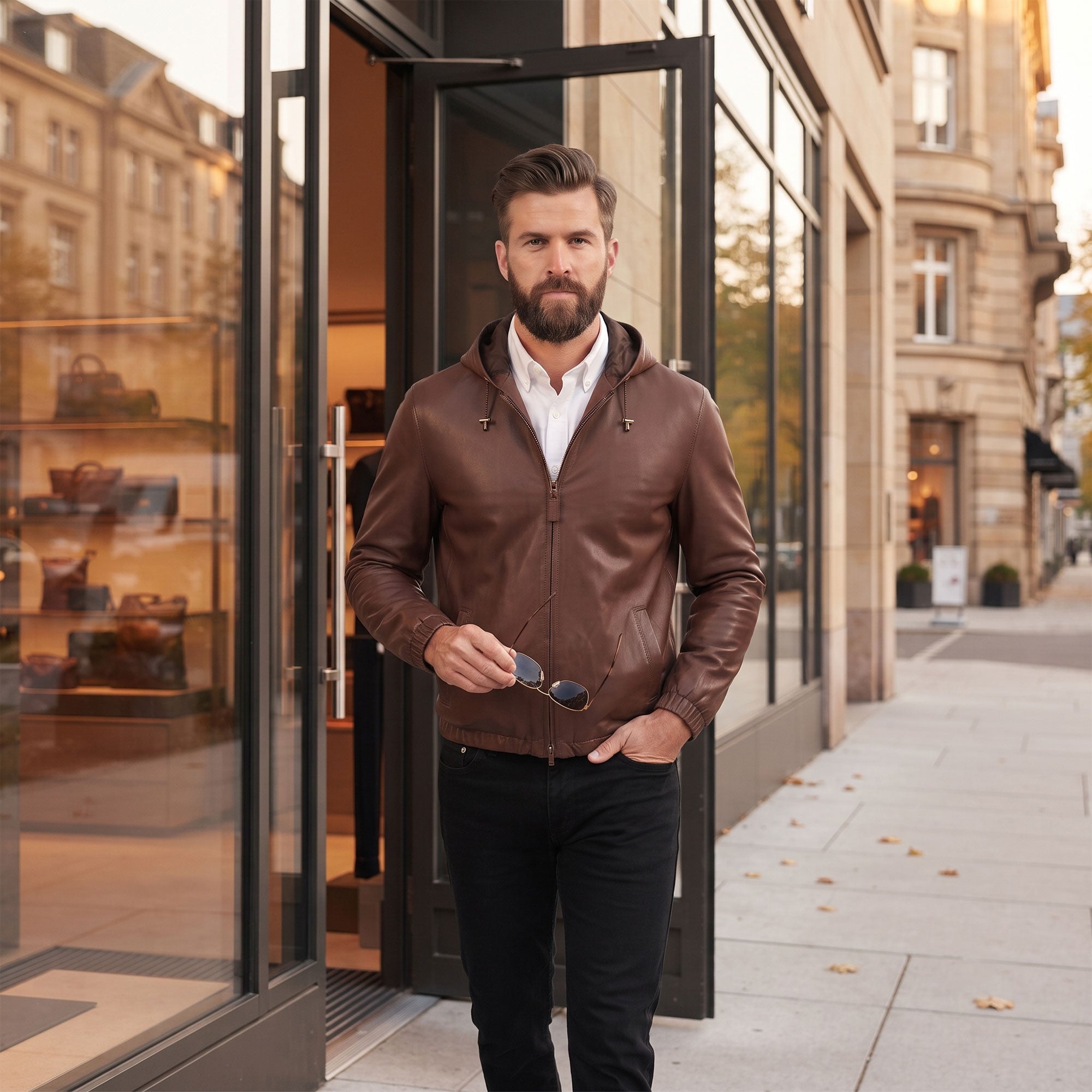 Gaspar Lambskin Hoodie-10