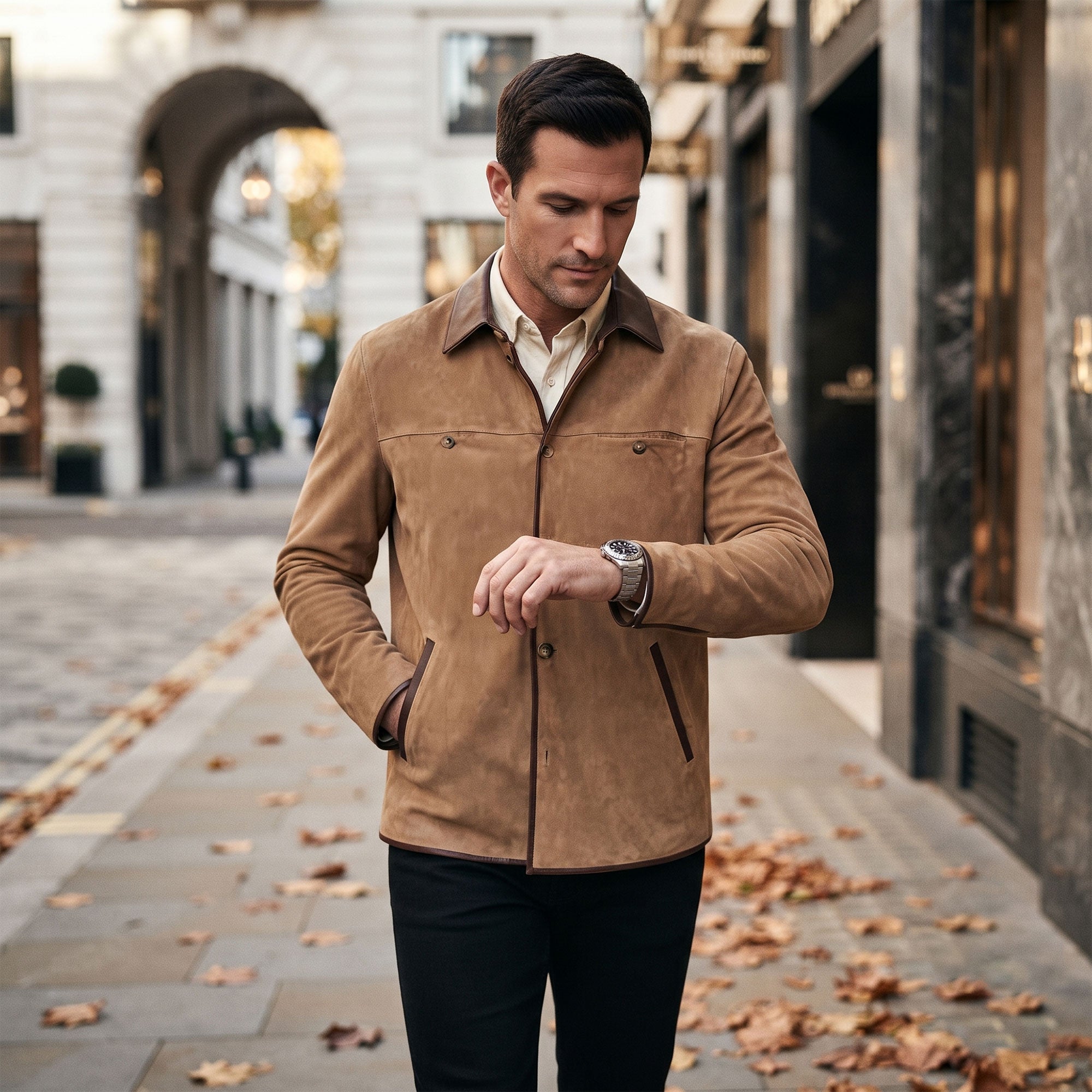 Greystone Goat Suede Jacket-5