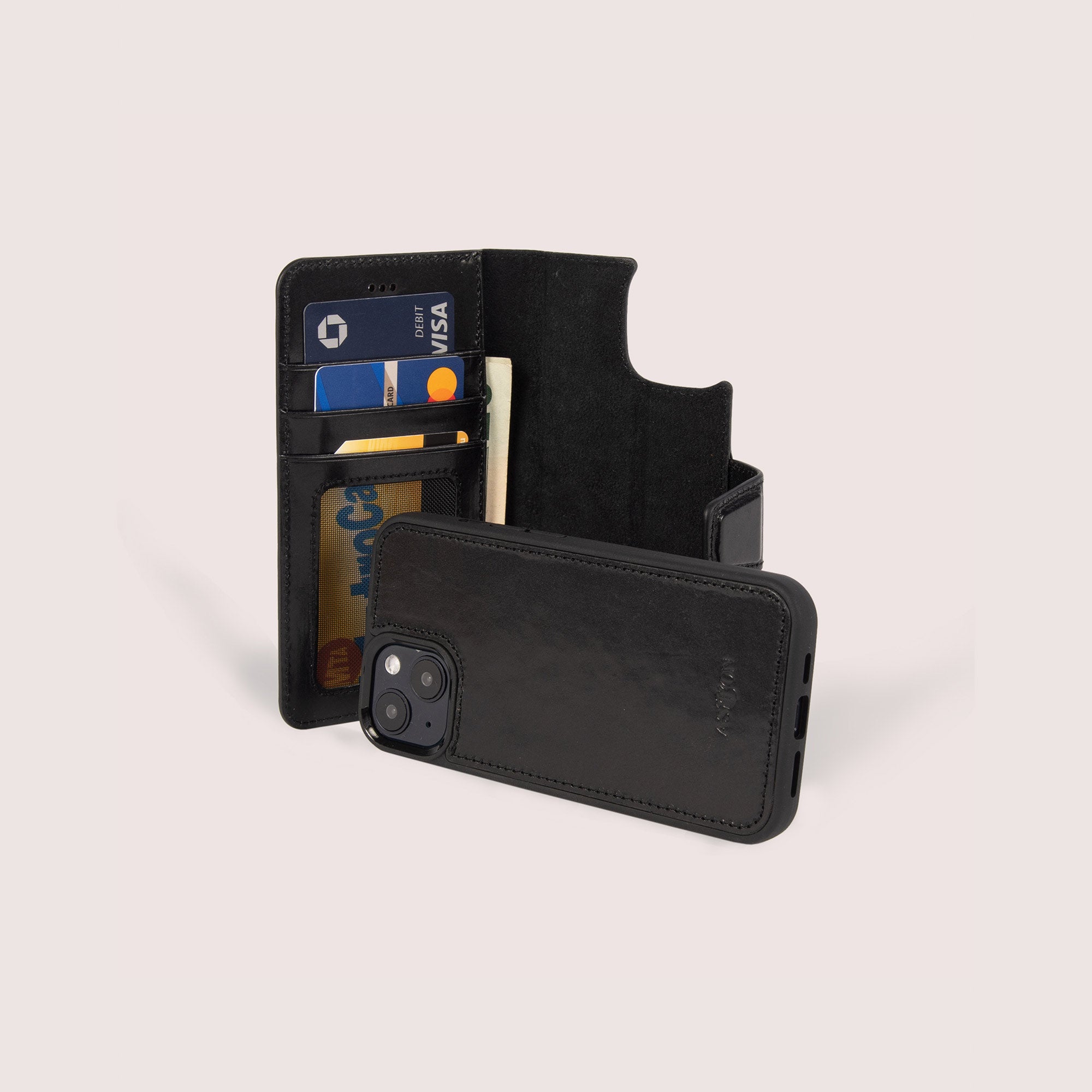 iPhone 13 Leather Case with card slots