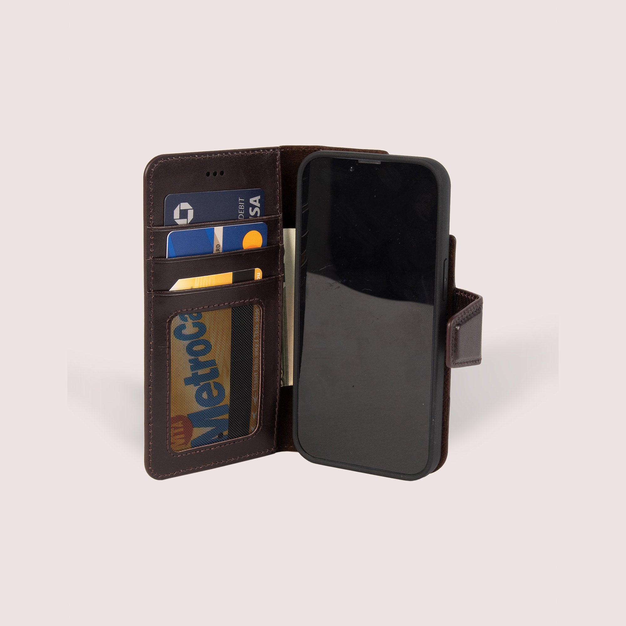 iPhone 13 Leather Case with card slots