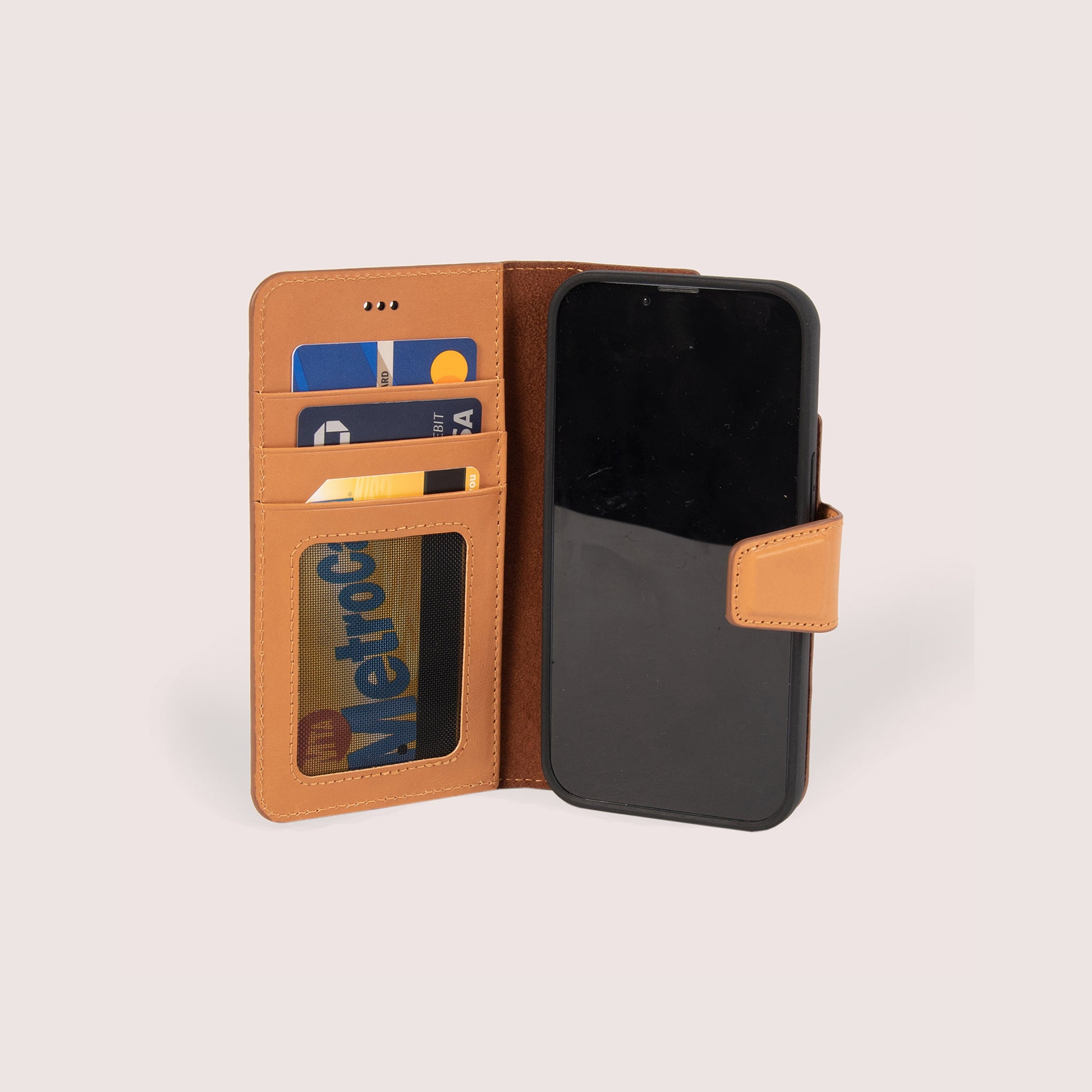 iPhone 13 Leather Case with card slots
