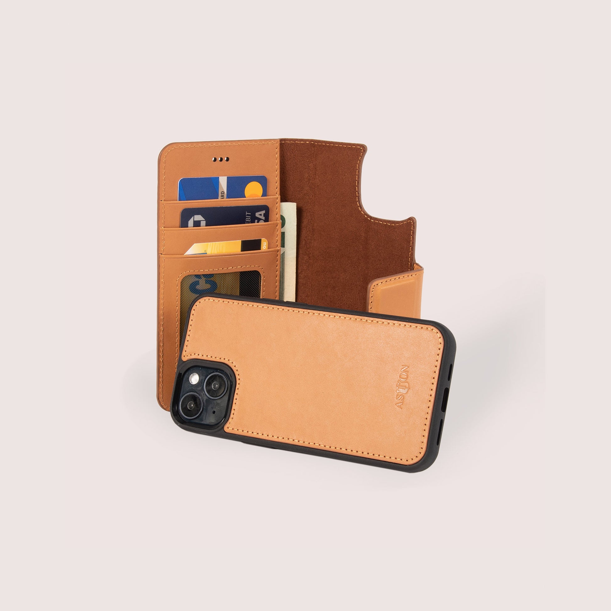 iPhone 13 Leather Case with card slots