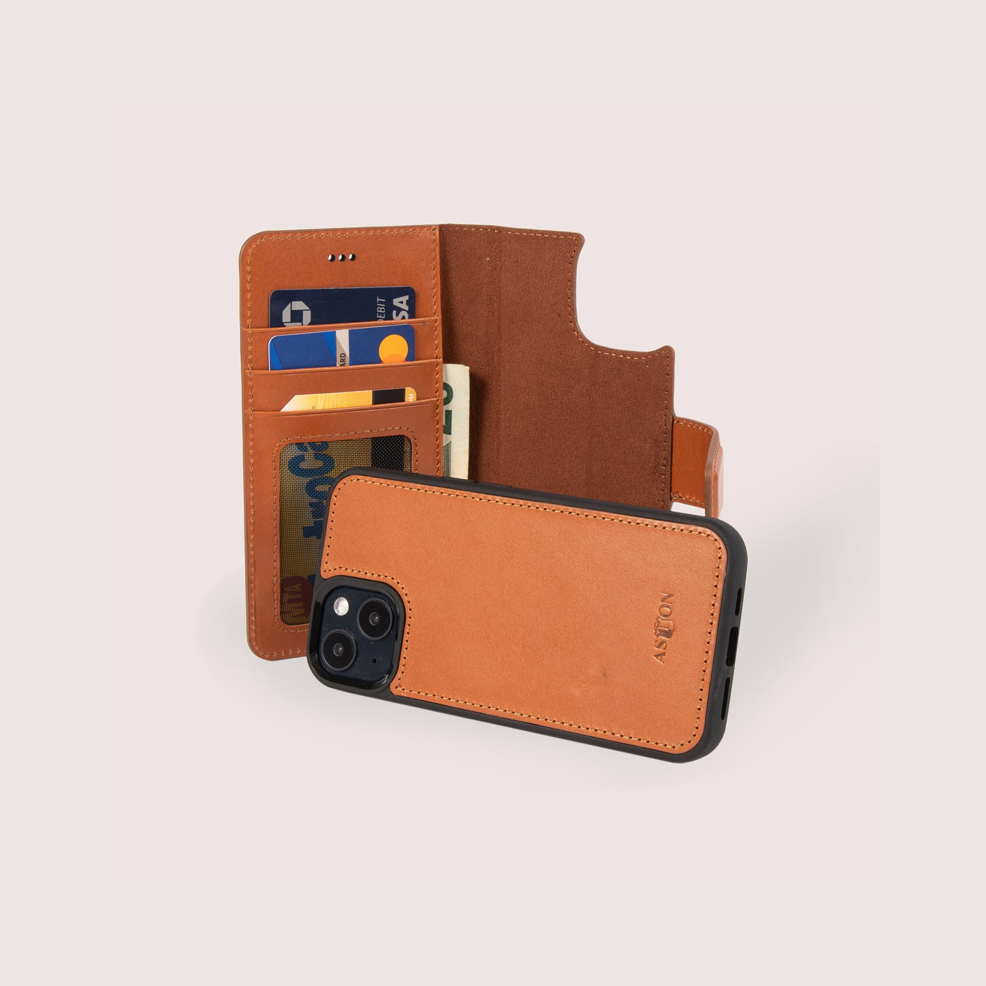 iPhone 13 Leather Case with card slots