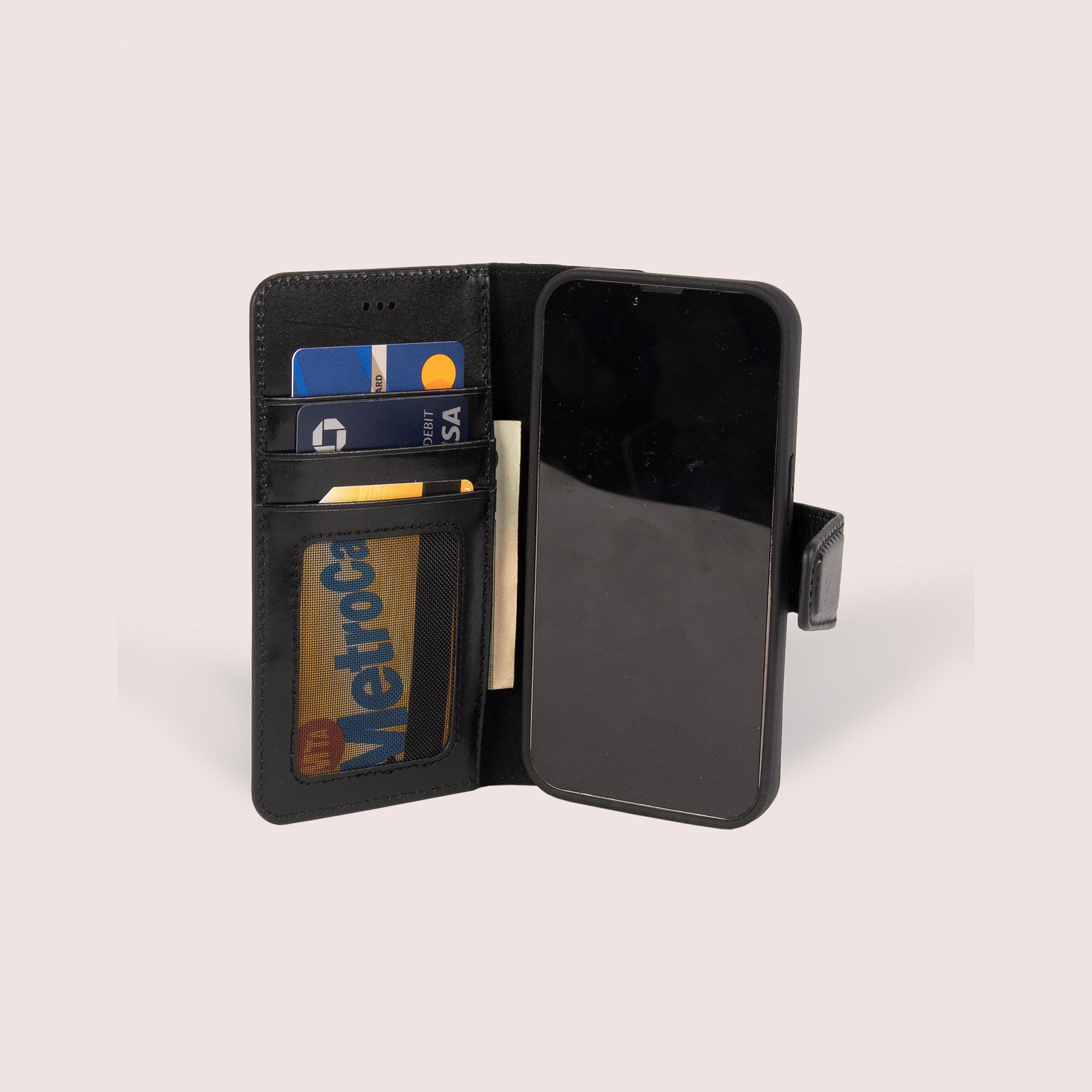 iPhone 13 Pro Leather Case with card slots