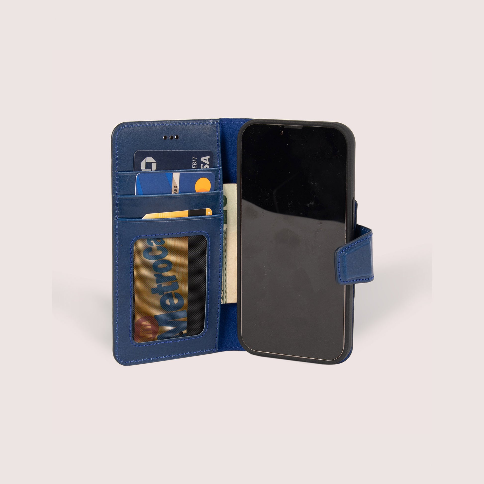iPhone 13 Pro Leather Case with card slots