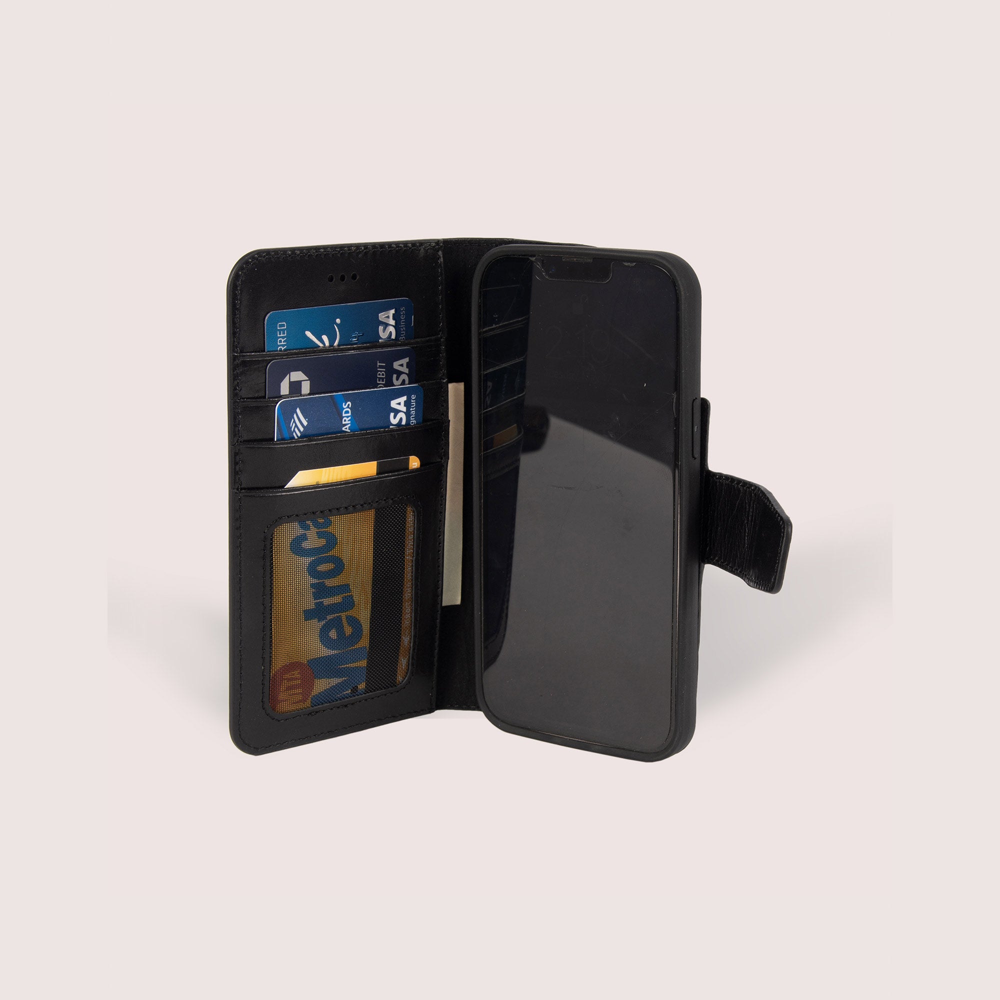 iPhone 13 Pro Max Leather Case with card slot