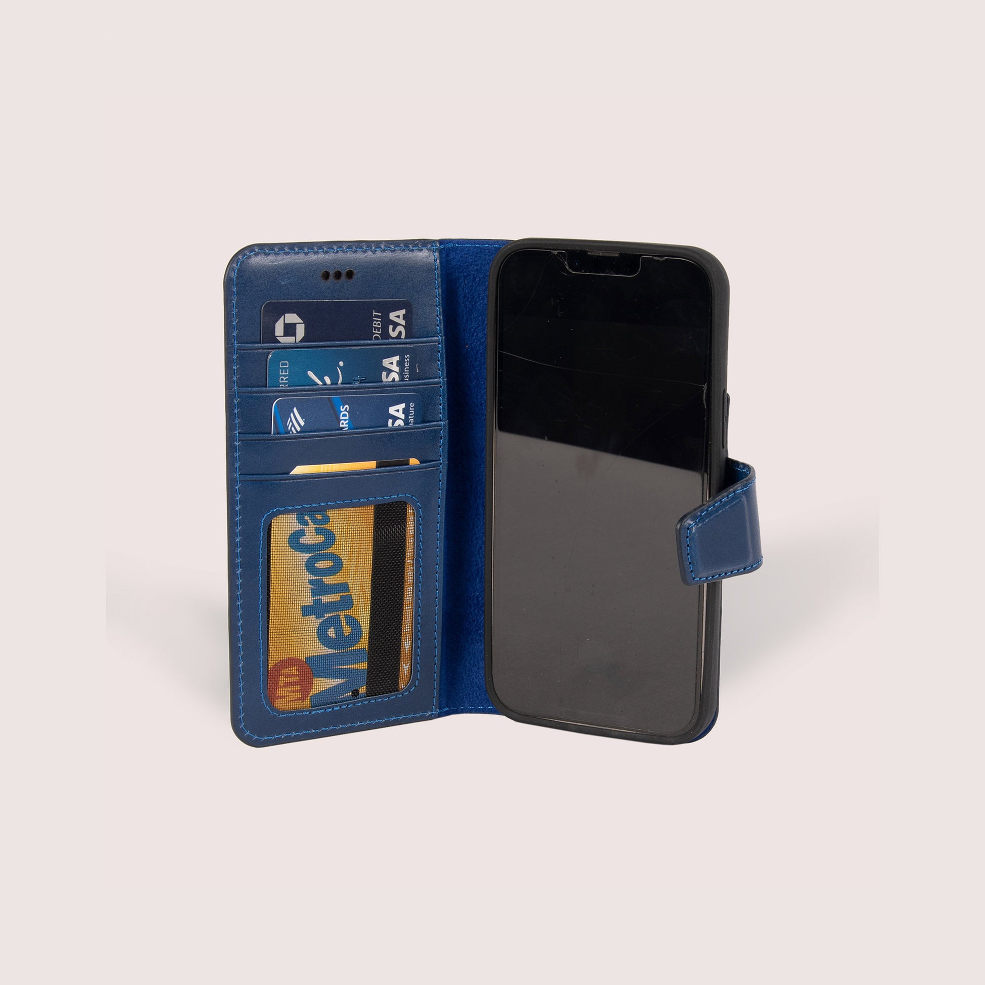 iPhone 13 Pro Max Leather Case with card slot