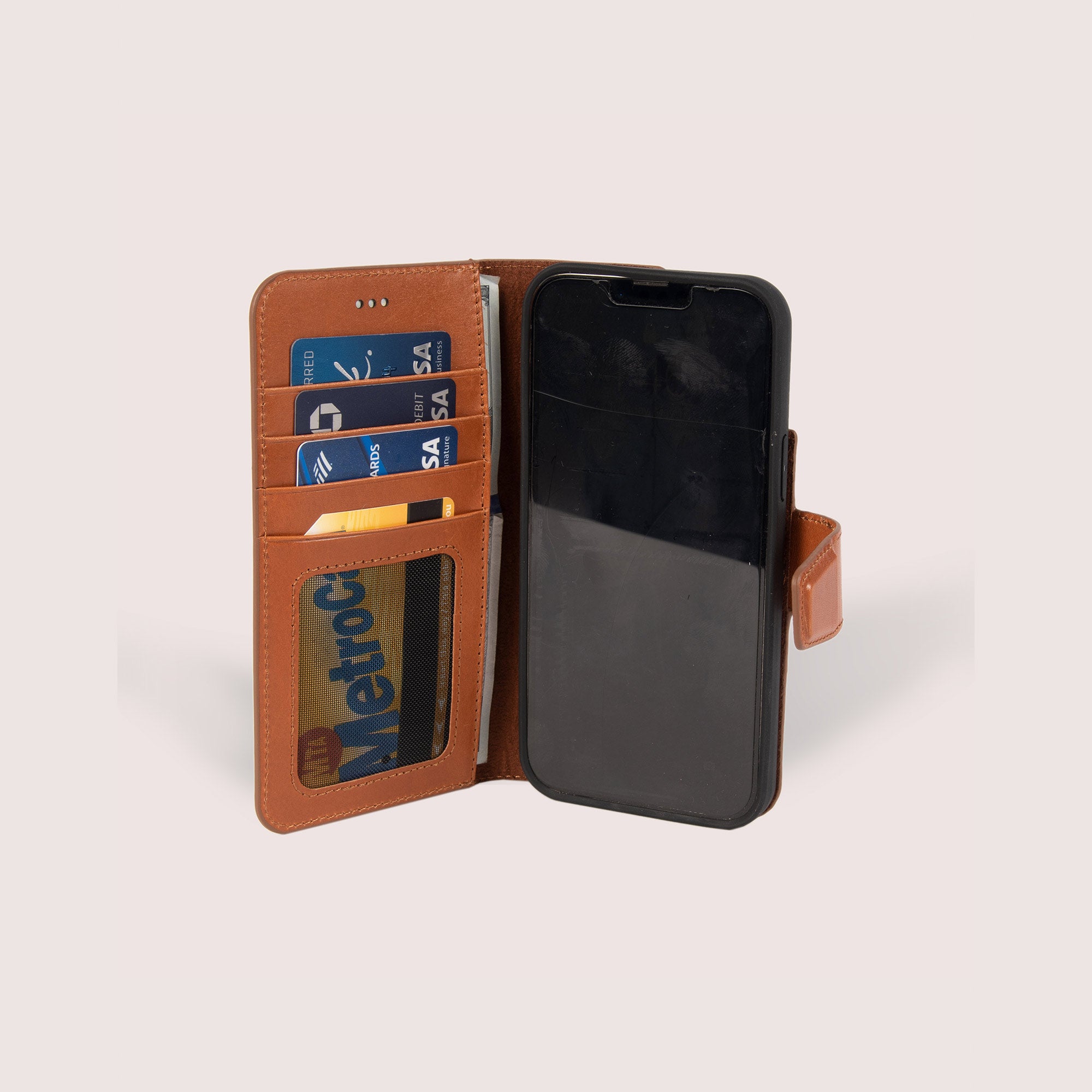 iPhone 13 Pro Max Leather Case with card slot